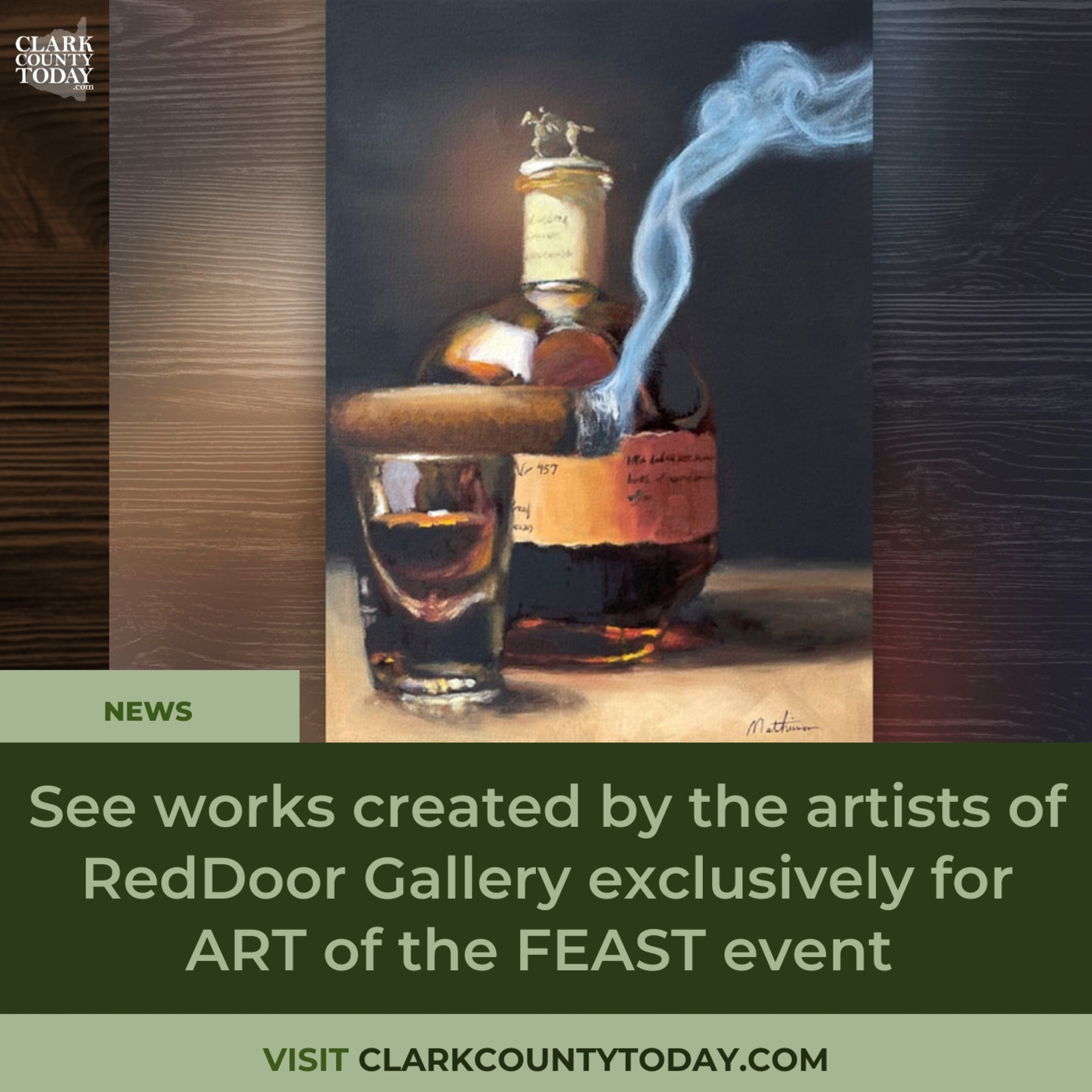 See works created by the artists of RedDoor Gallery exclusively for ART of the FEAST event