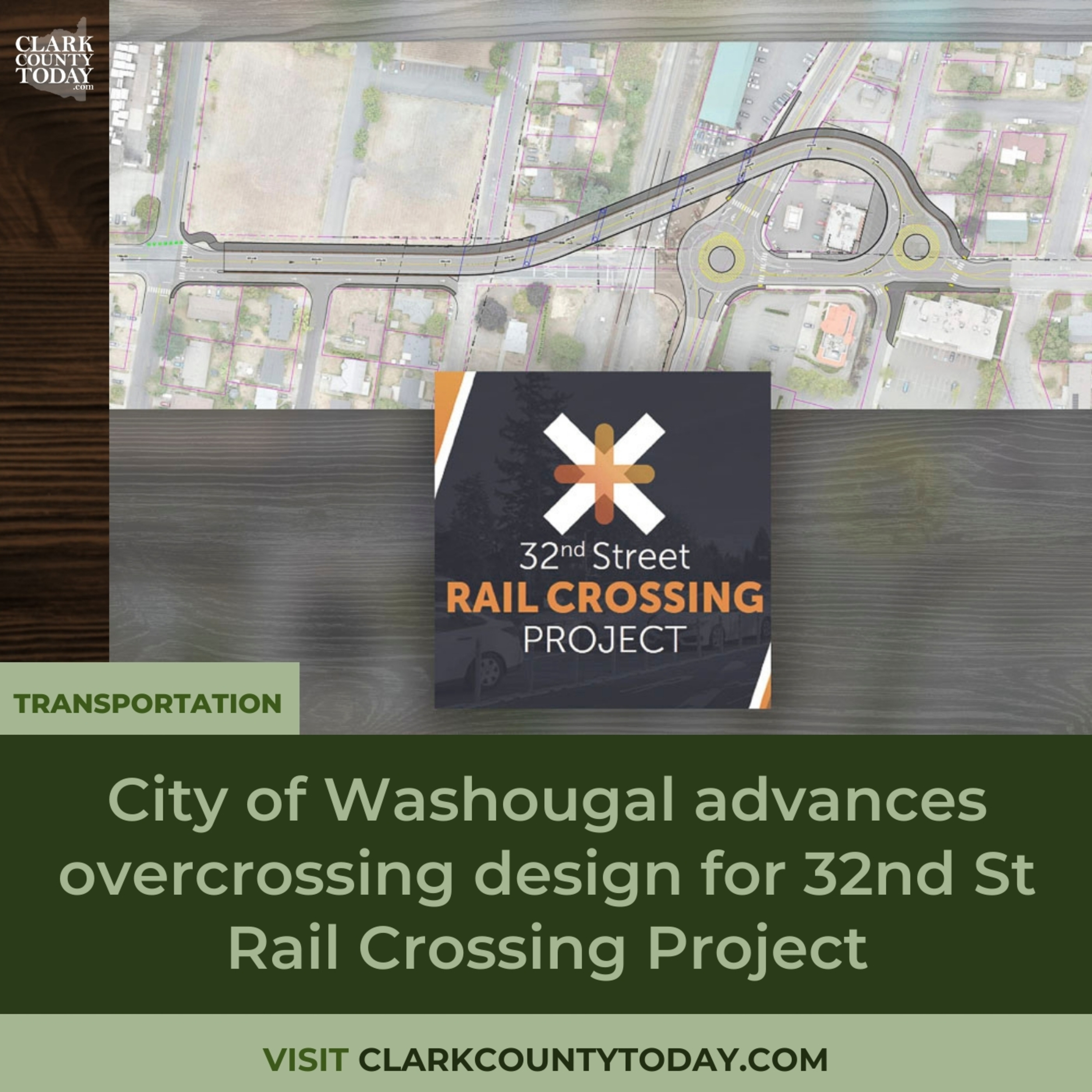 Washougal Advances 32nd Street Rail Crossing Bridge Design