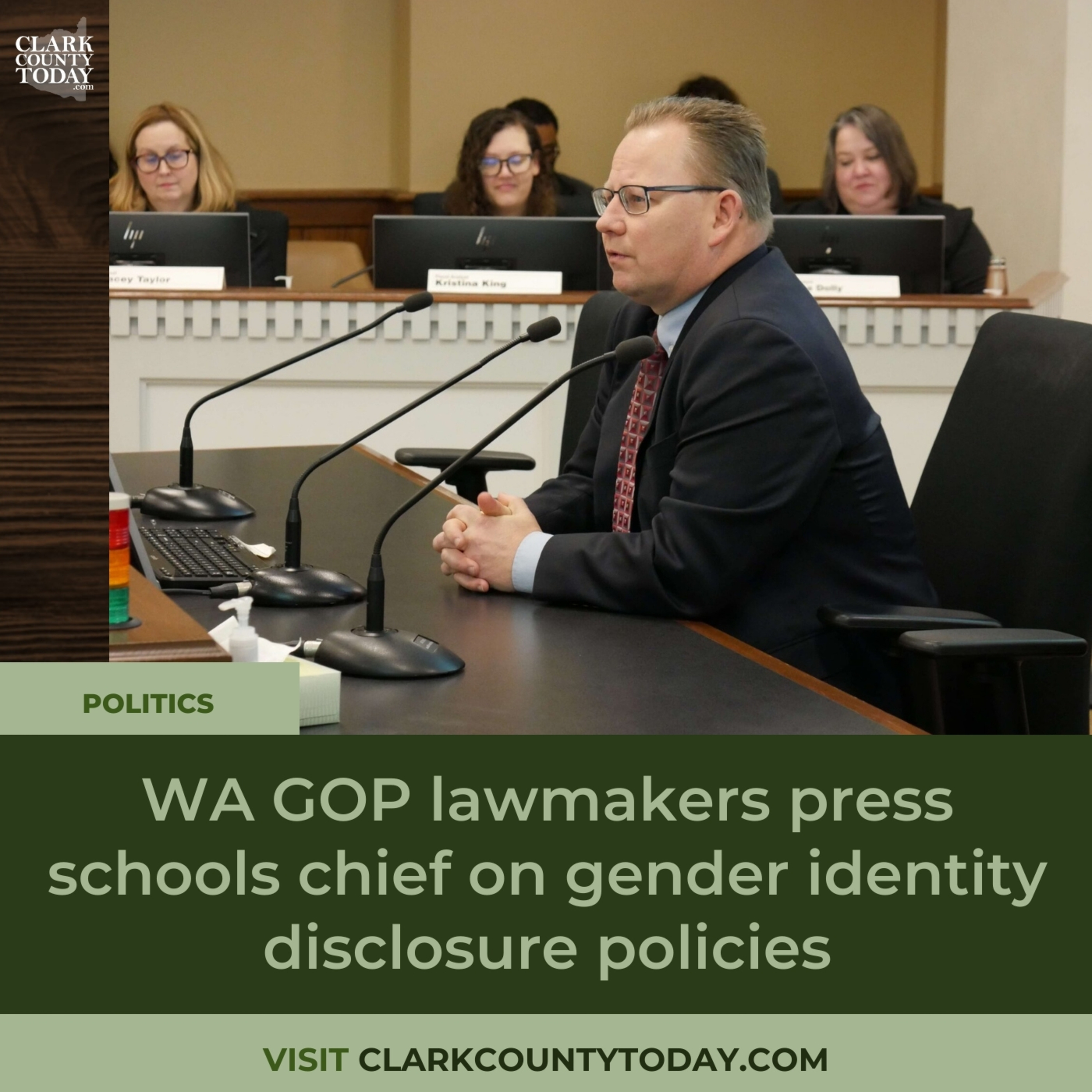 WA Lawmakers Question Schools Chief on Gender Identity Policies