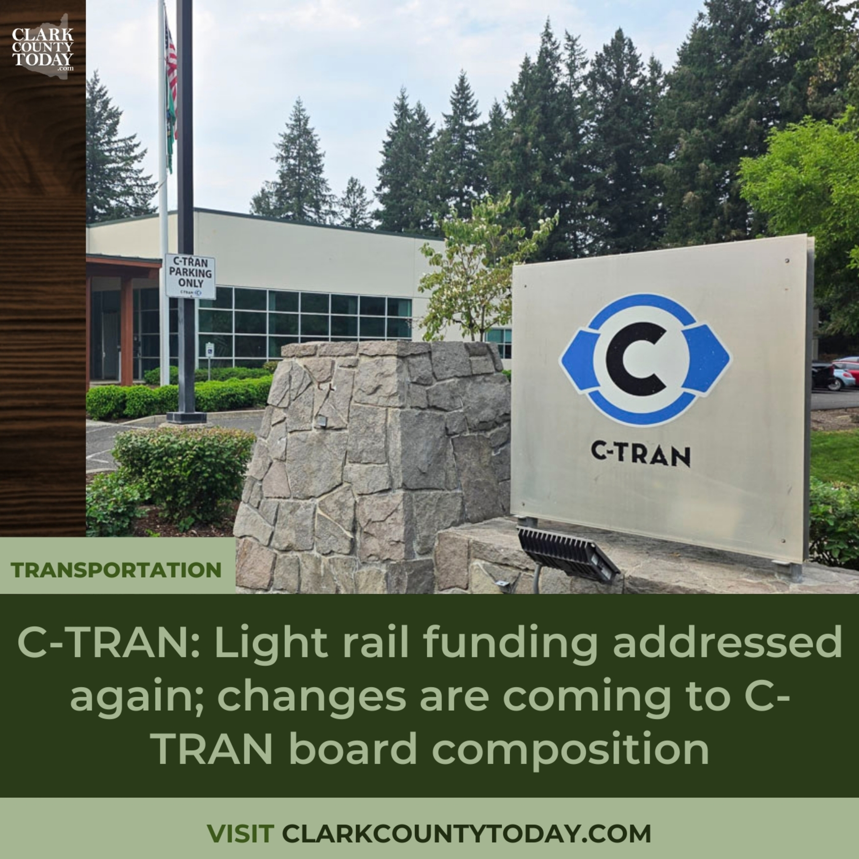 C-TRAN debate shifts light rail costs toward Vancouver area