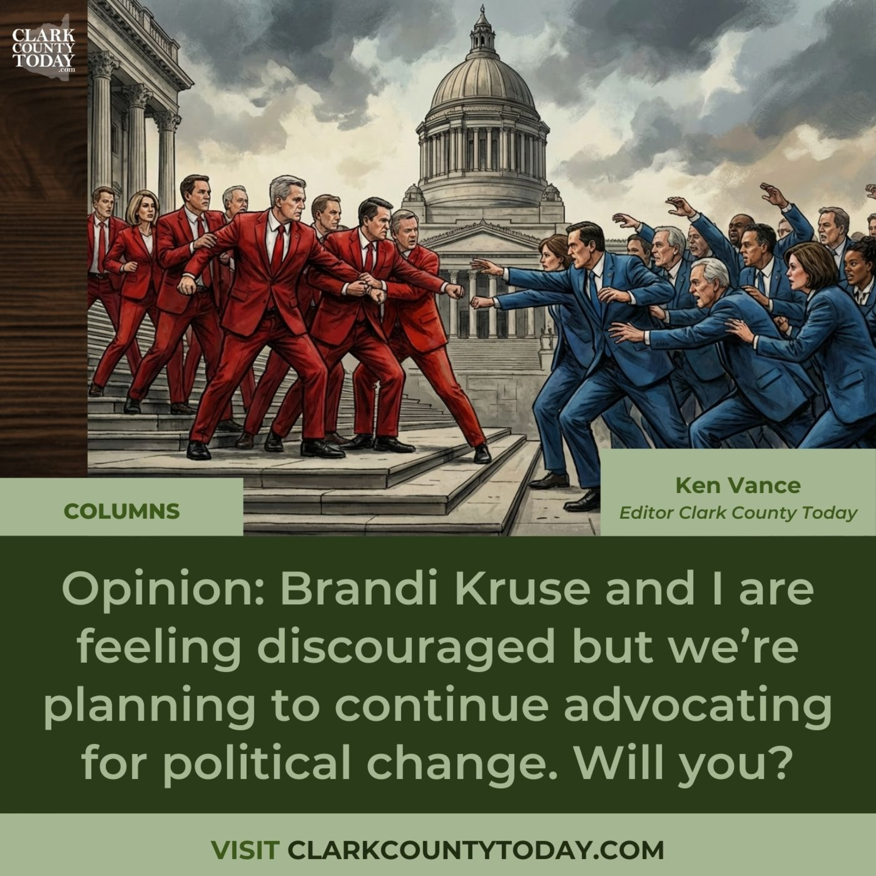 Discouraged but determined: Ken Vance and Brandi Kruse on Washington politics