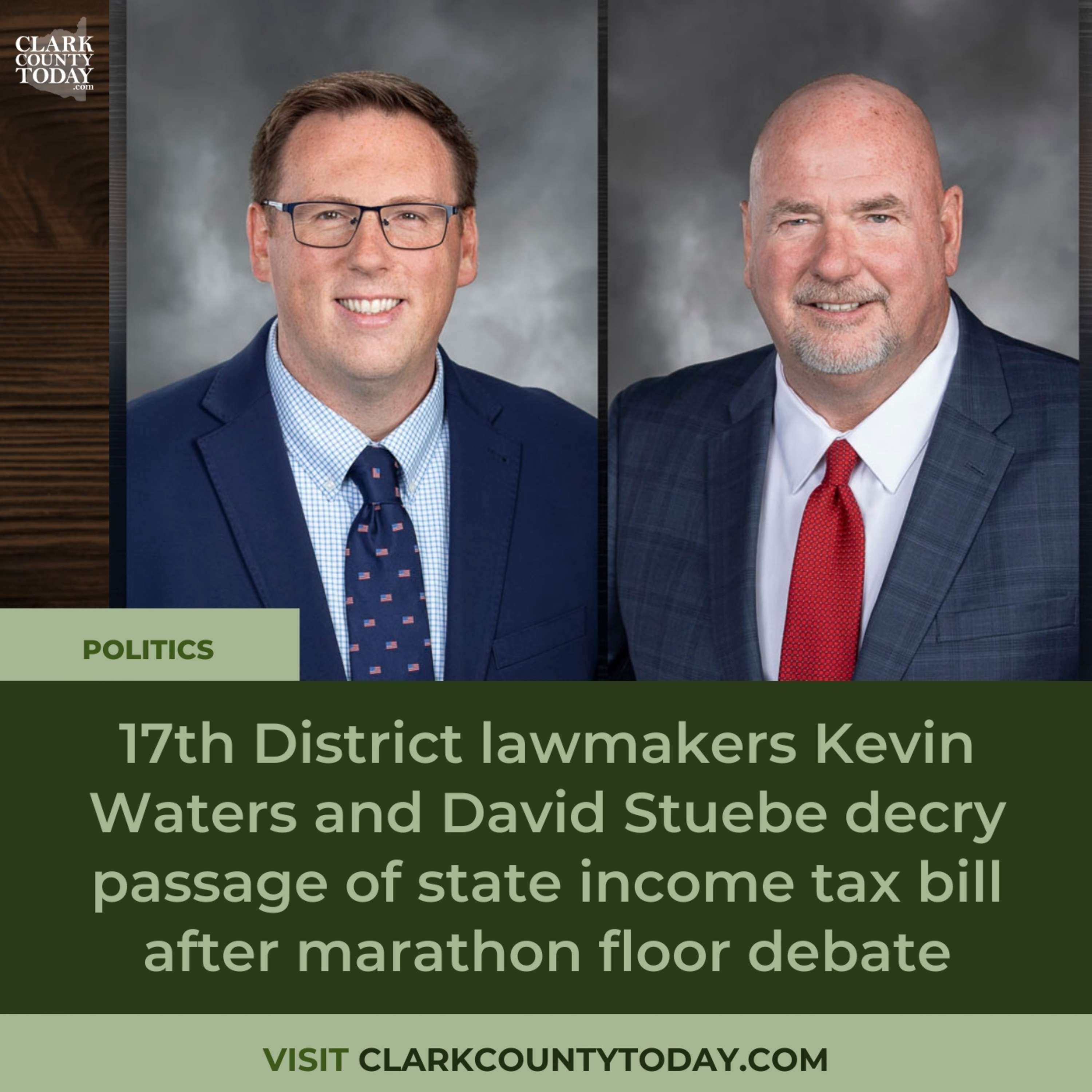 Waters and Stuebe blast new Washington state income tax bill