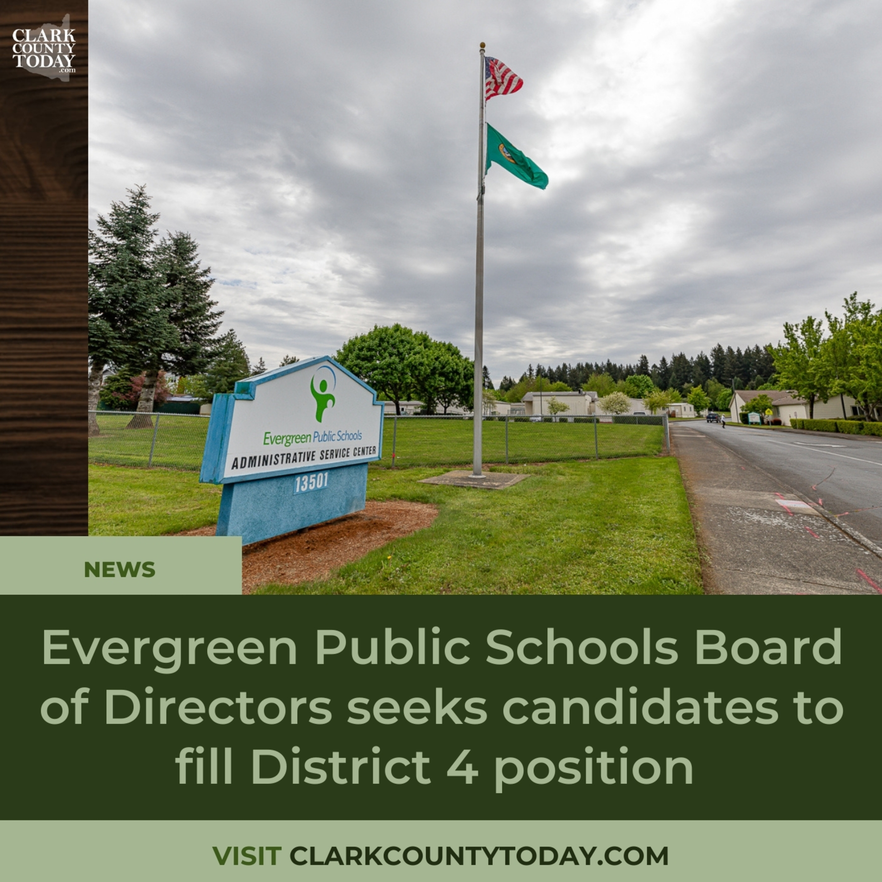 Evergreen School Board begins search for District 4 replacement