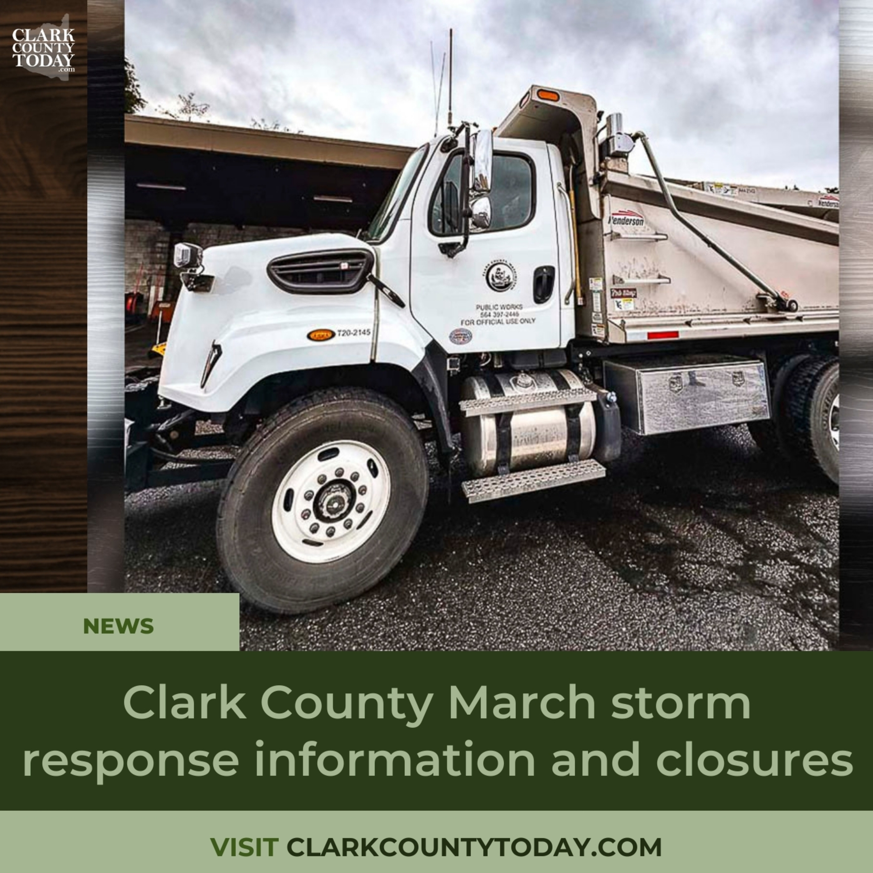 Clark County issues storm response updates on closures, safety
