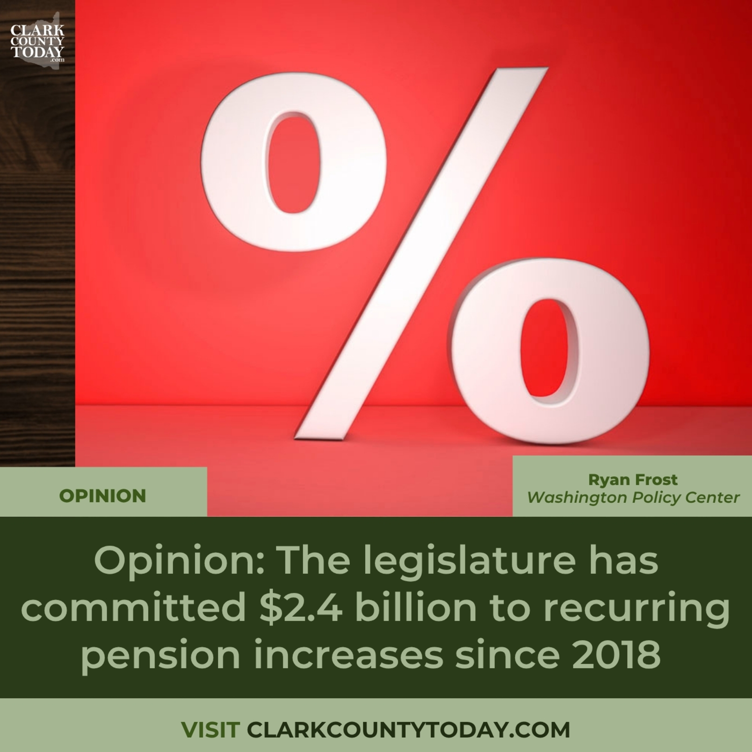 Washington’s Recurring Pension Hikes Raise $2.4B for Retirees