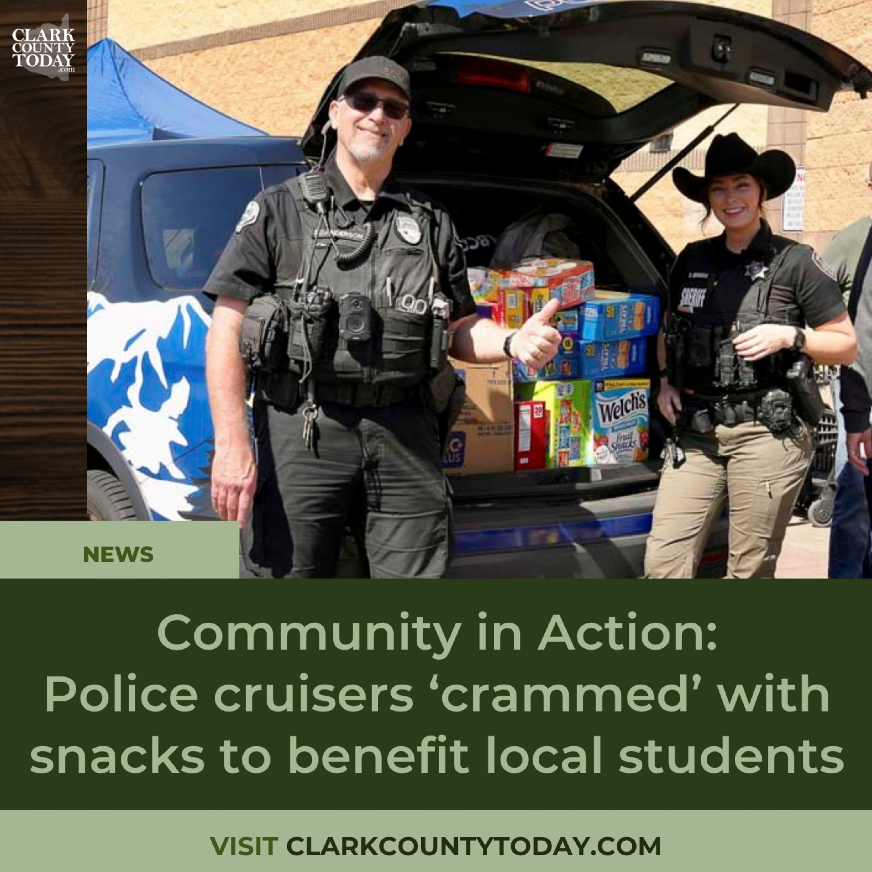Battle Ground’s ‘Cram the Cruiser’ Event Fuels Student Pantry Drive