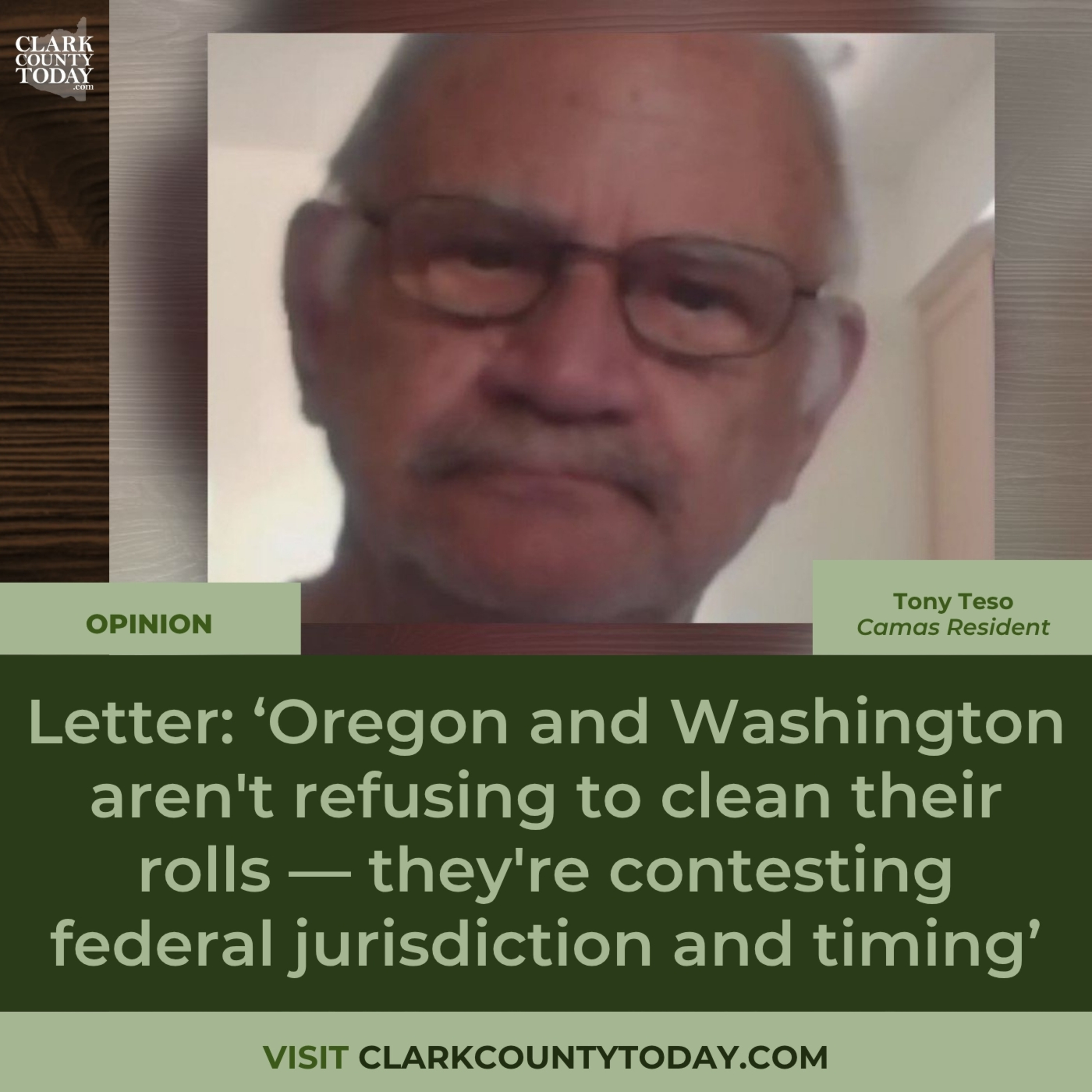 Camas Resident Challenges Voter Fraud Claims in Letter Response