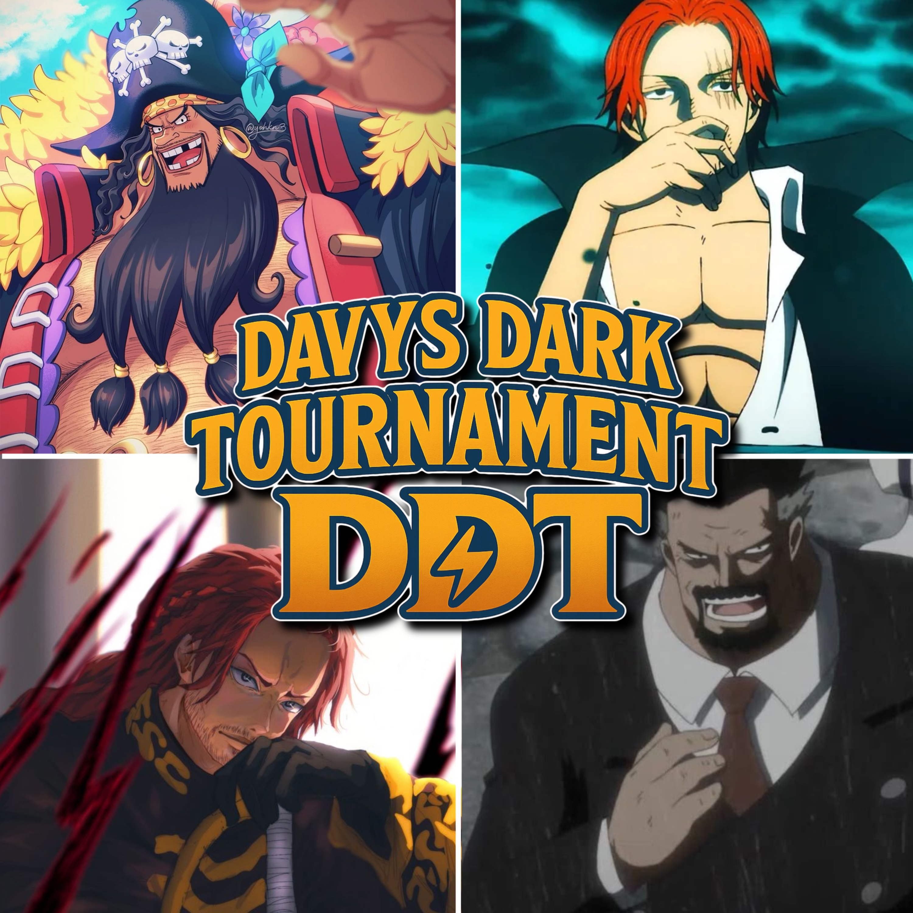 One Piece: Davy’s Dark Tournament (Ep. 59) - Blackbeard vs. Shamrock & Shanks vs. Garp One Piece: Davy’s Dark Tournament (Ep. 59) - Blackbeard vs. Shamrock & Shanks vs. Garp