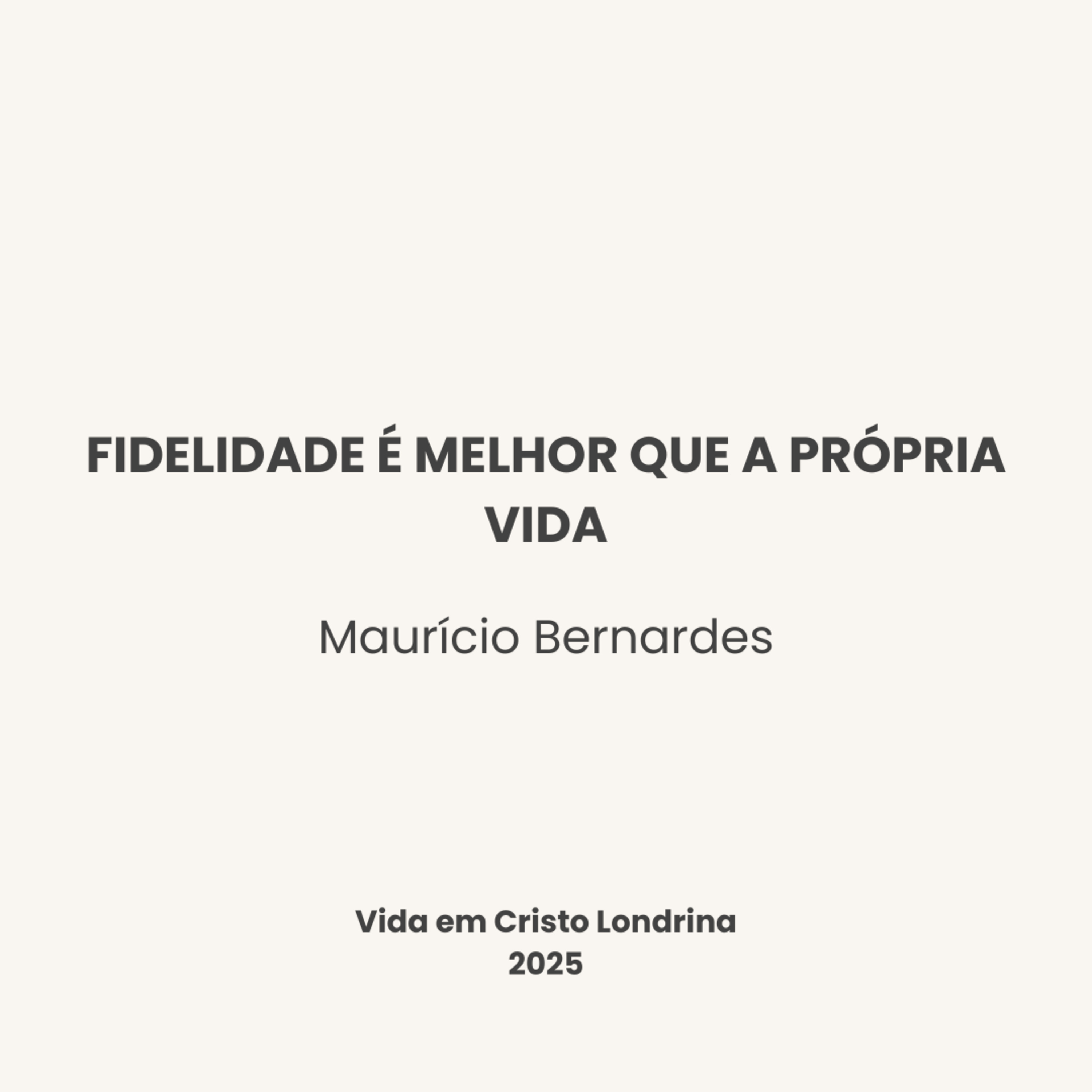 Vida em Cristo Londrina