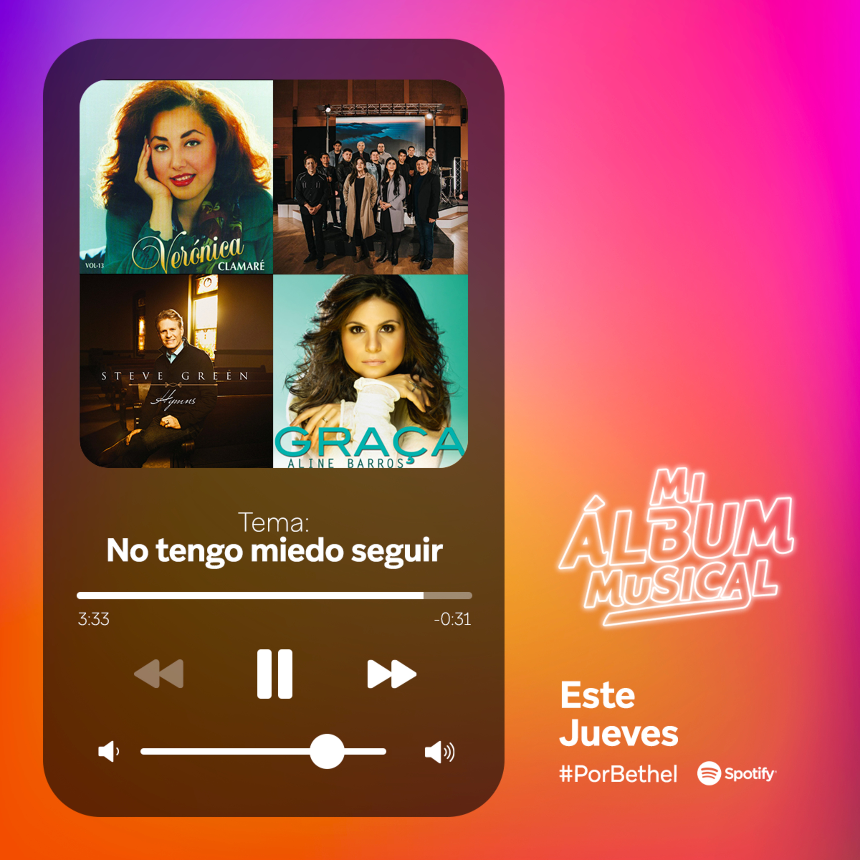 No tengo miedo seguir | Mi álbum musical | Bethel Nos une episode artwork