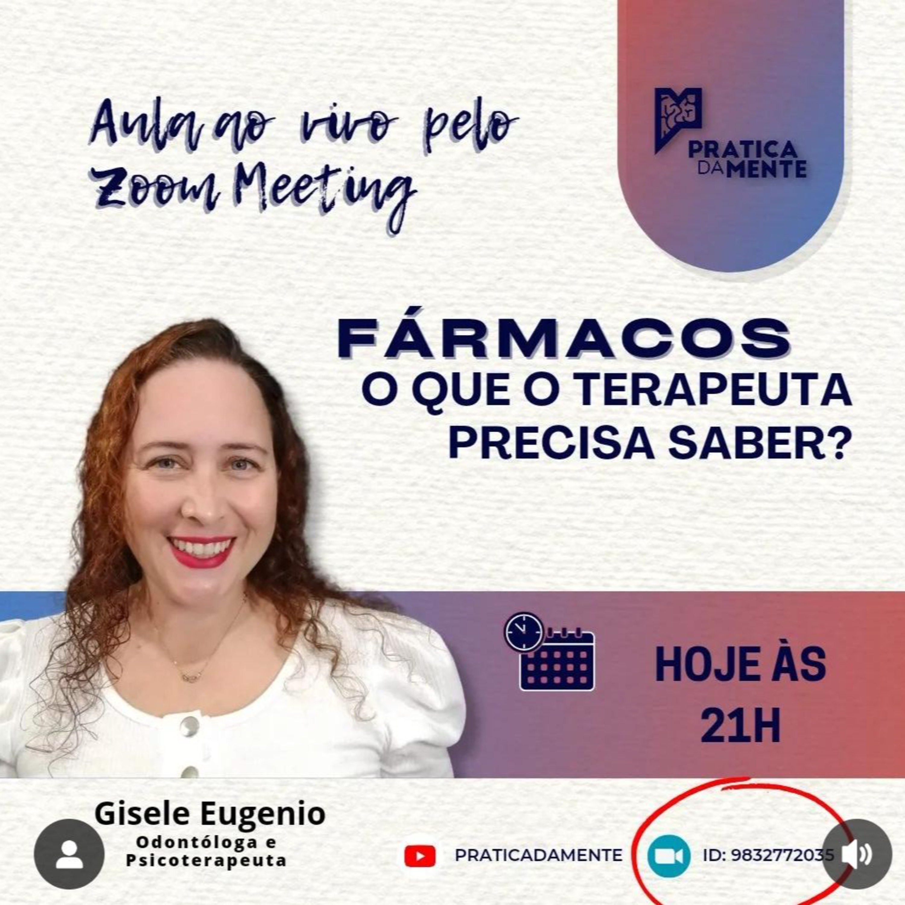 Fármacos, o que os Terapeutas precisam saber? com Dra Gisele Eugênio episode artwork