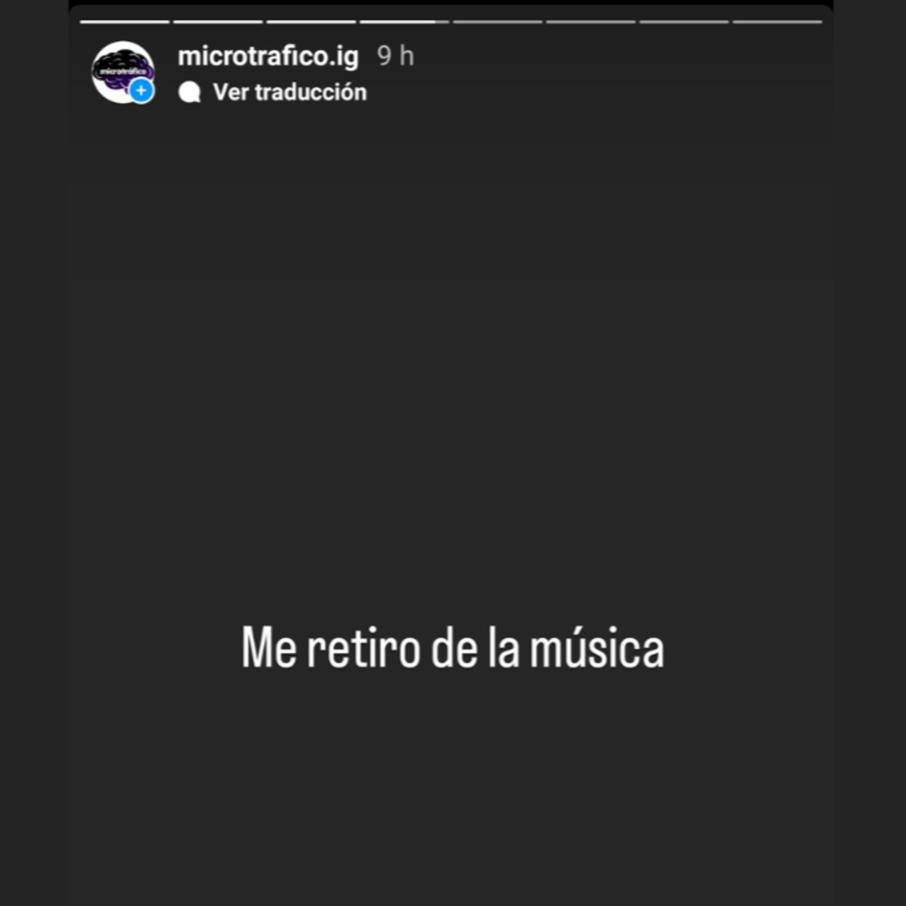 Me retiro de la música