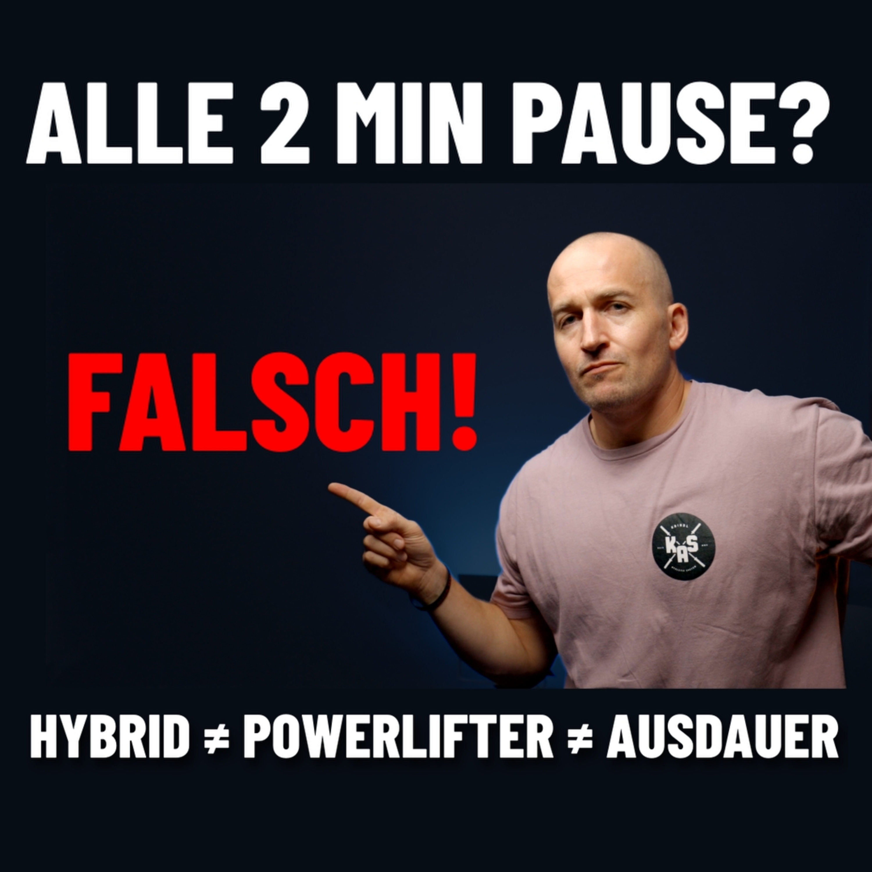 Warum Hybrid Athletes, Powerlifter und Ausdauersportler NICHT die gleichen Pausen machen sollten episode artwork