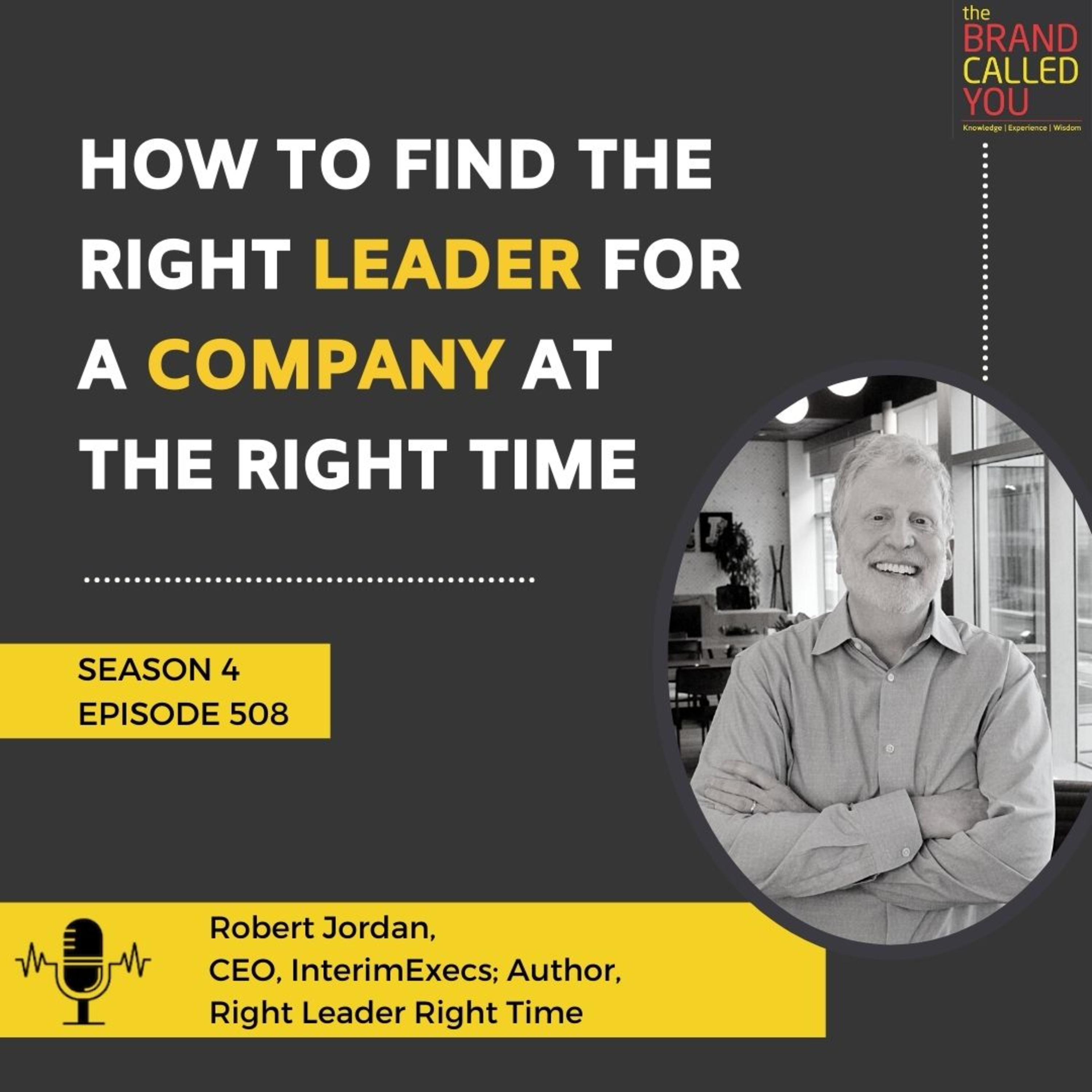 How to Find the Right leader for a company at the Right time | Robert Jordan, CEO of InterimExecs, Author, Right Leader Right Time
