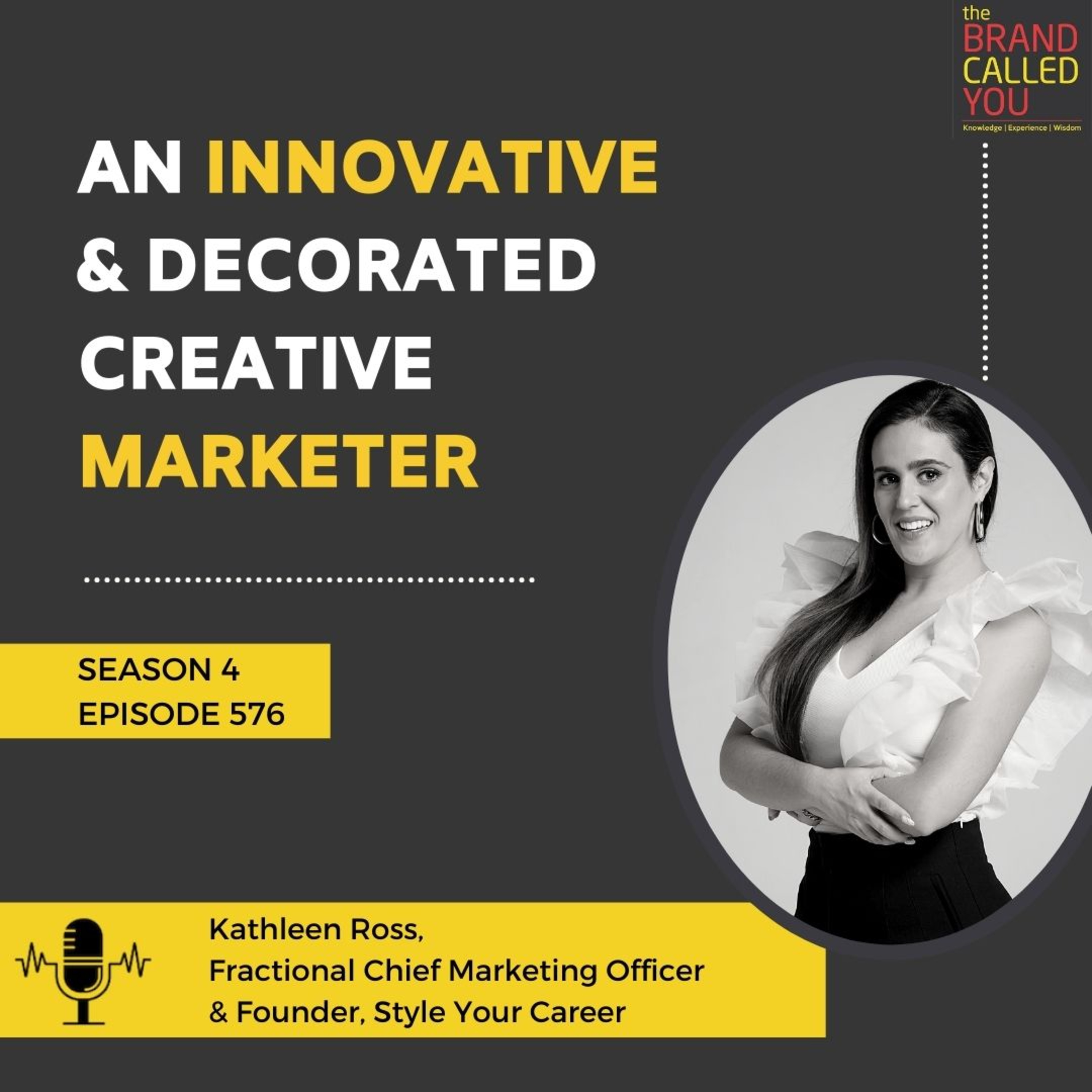 An innovative & decorated creative marketer | Kathleen Ross| Fractional Chief Marketing Officer & Founder| Style Your Career|