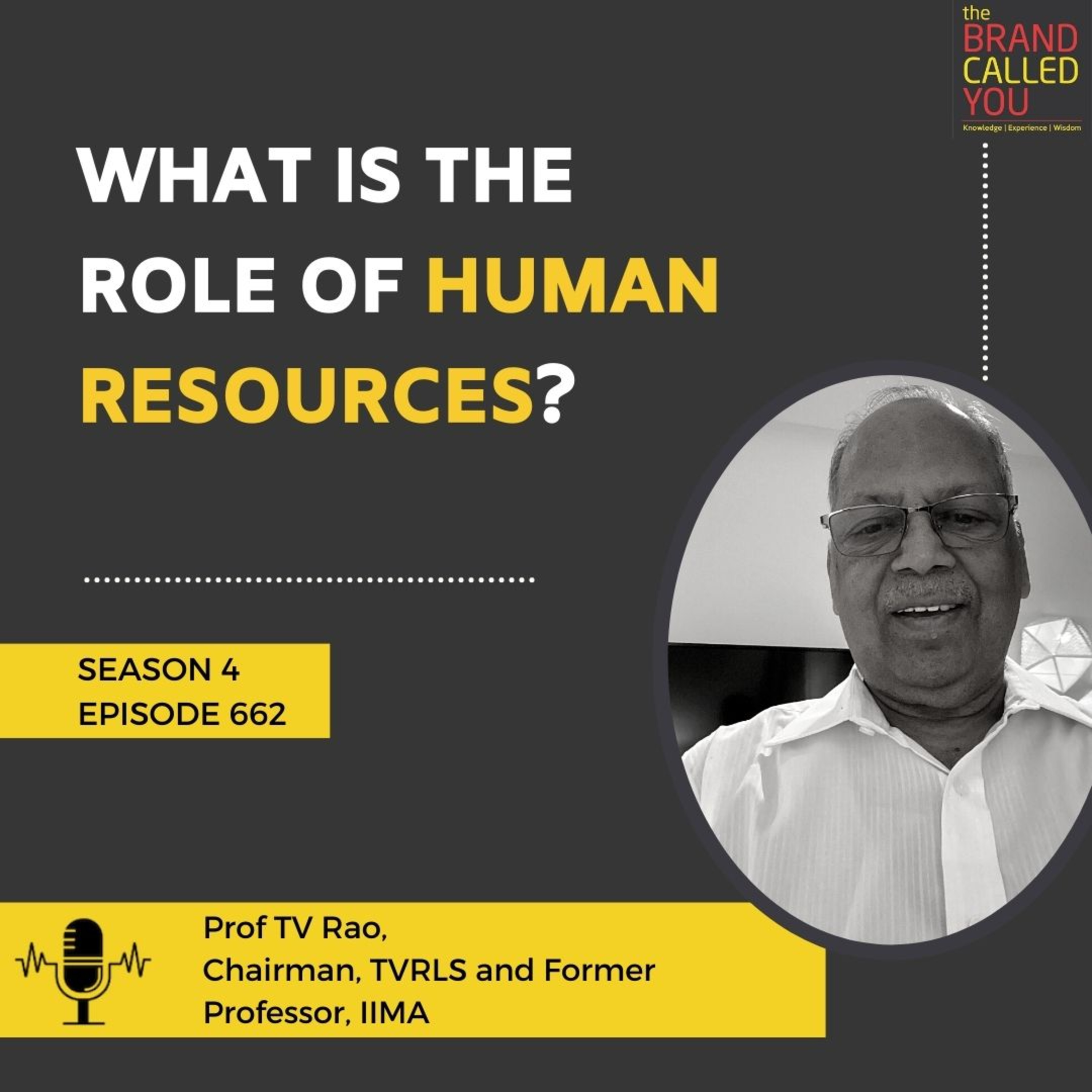 What is the Role of Human Resources? | Prof TV Rao | Chairman, TVRLS and Former Professor, IIMA