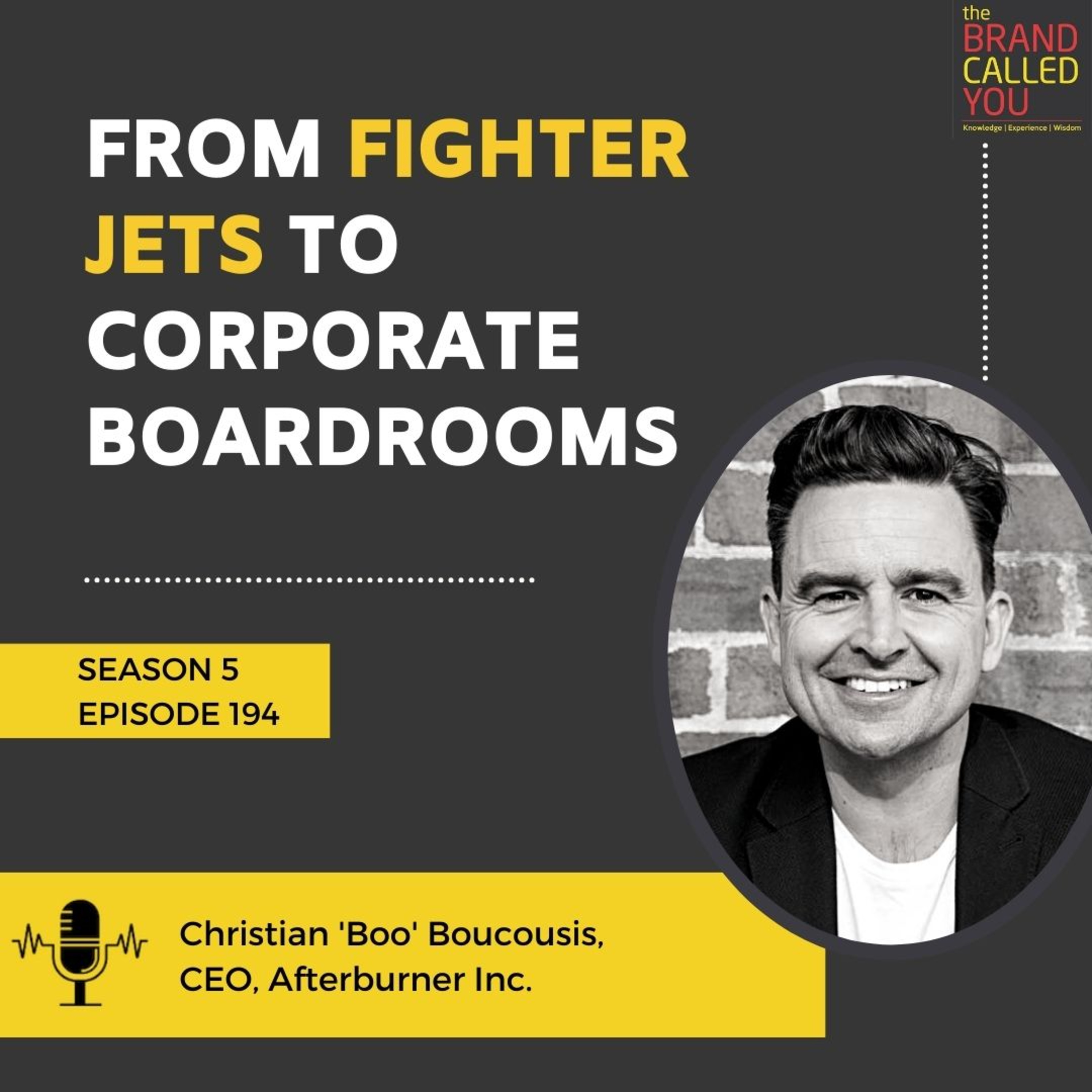 From Fighter Jets to Corporate Boardrooms | Christian 'Boo' Boucousis, CEO, Afterburner Inc.