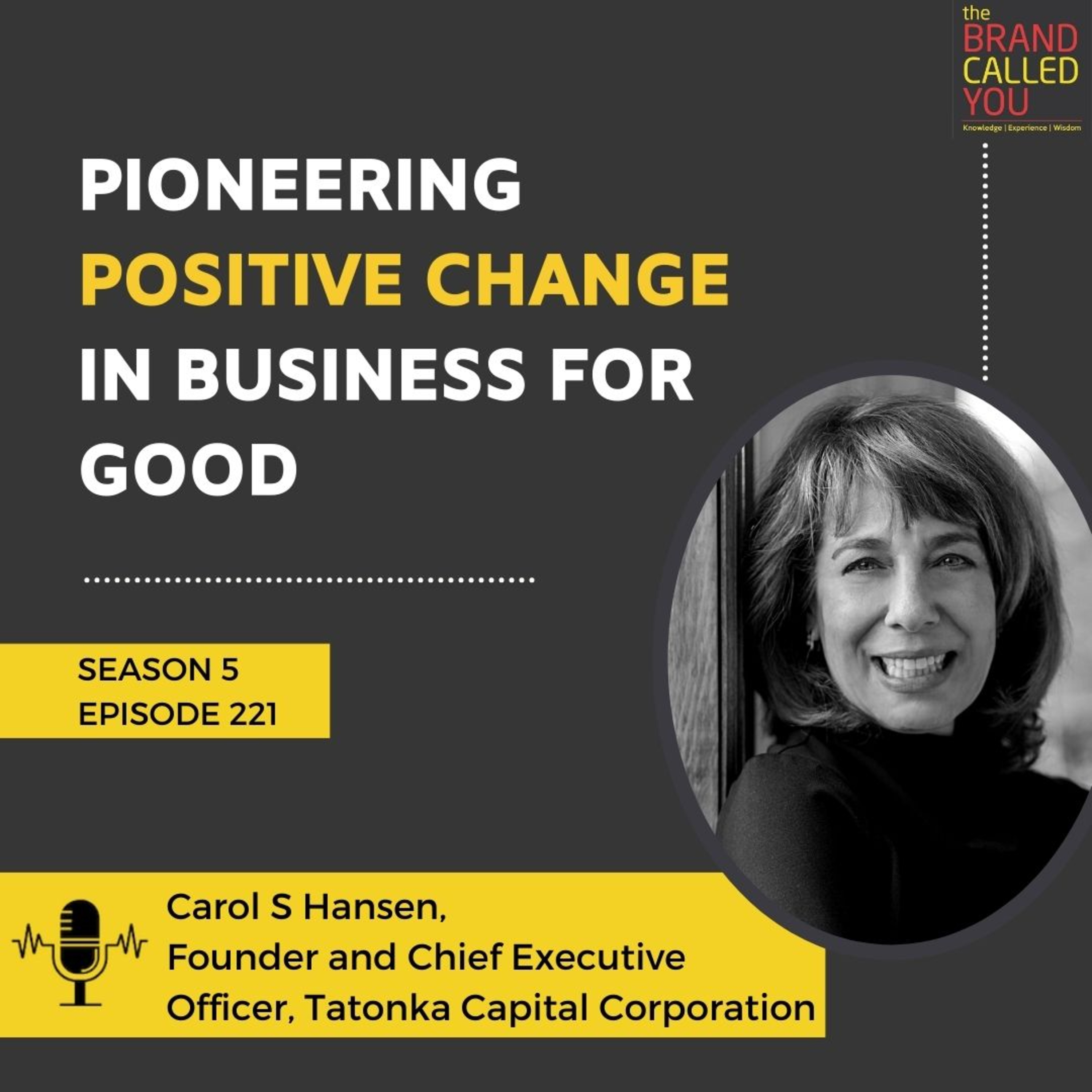 Pioneering Positive Change in Business | Carol S Hansen | Founder and Chief Executive Officer, Tatonka Capital Corporation