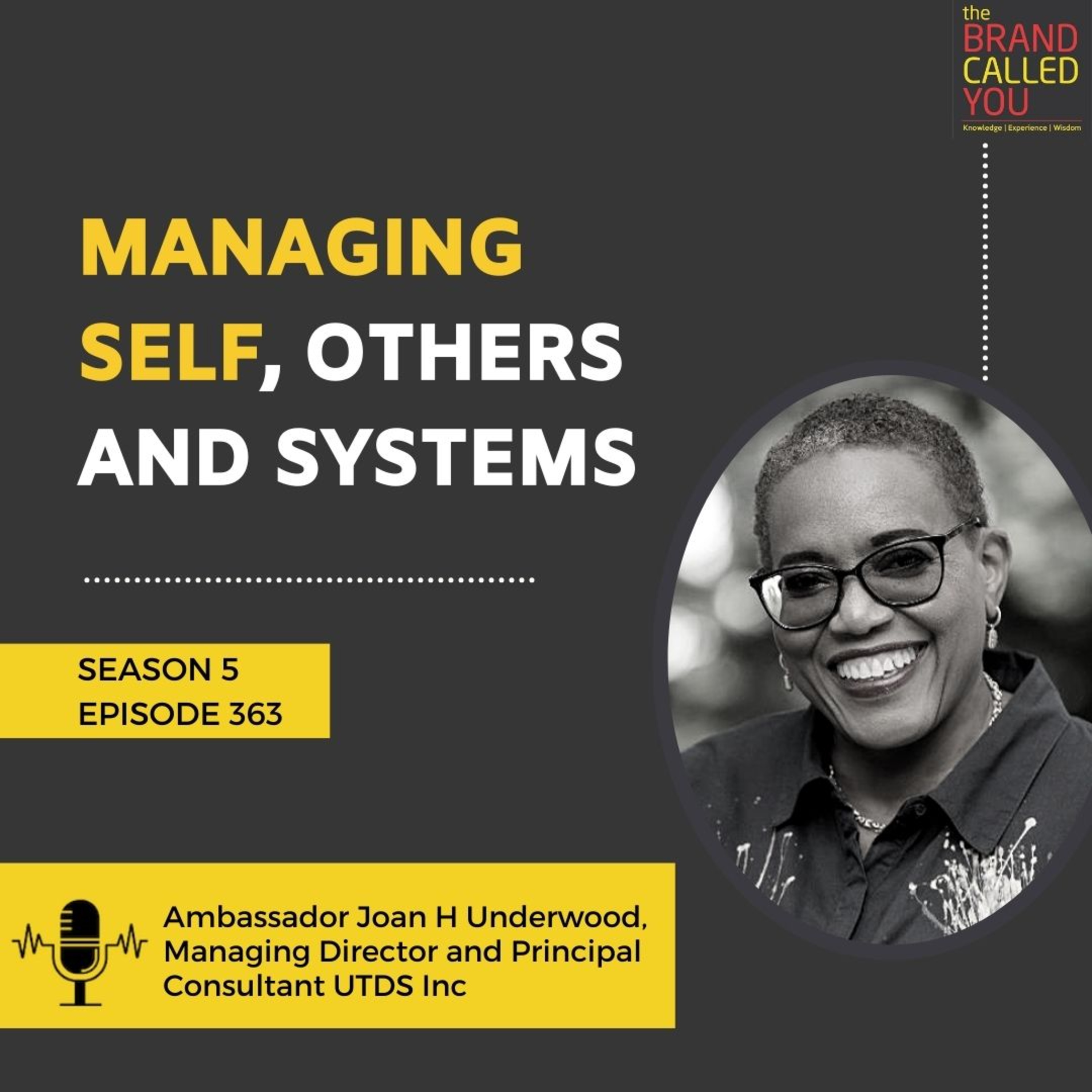 Managing Self, Others and Systems | Ambassador Joan H Underwood, Managing Director and Principal Consultant UTDS Inc
