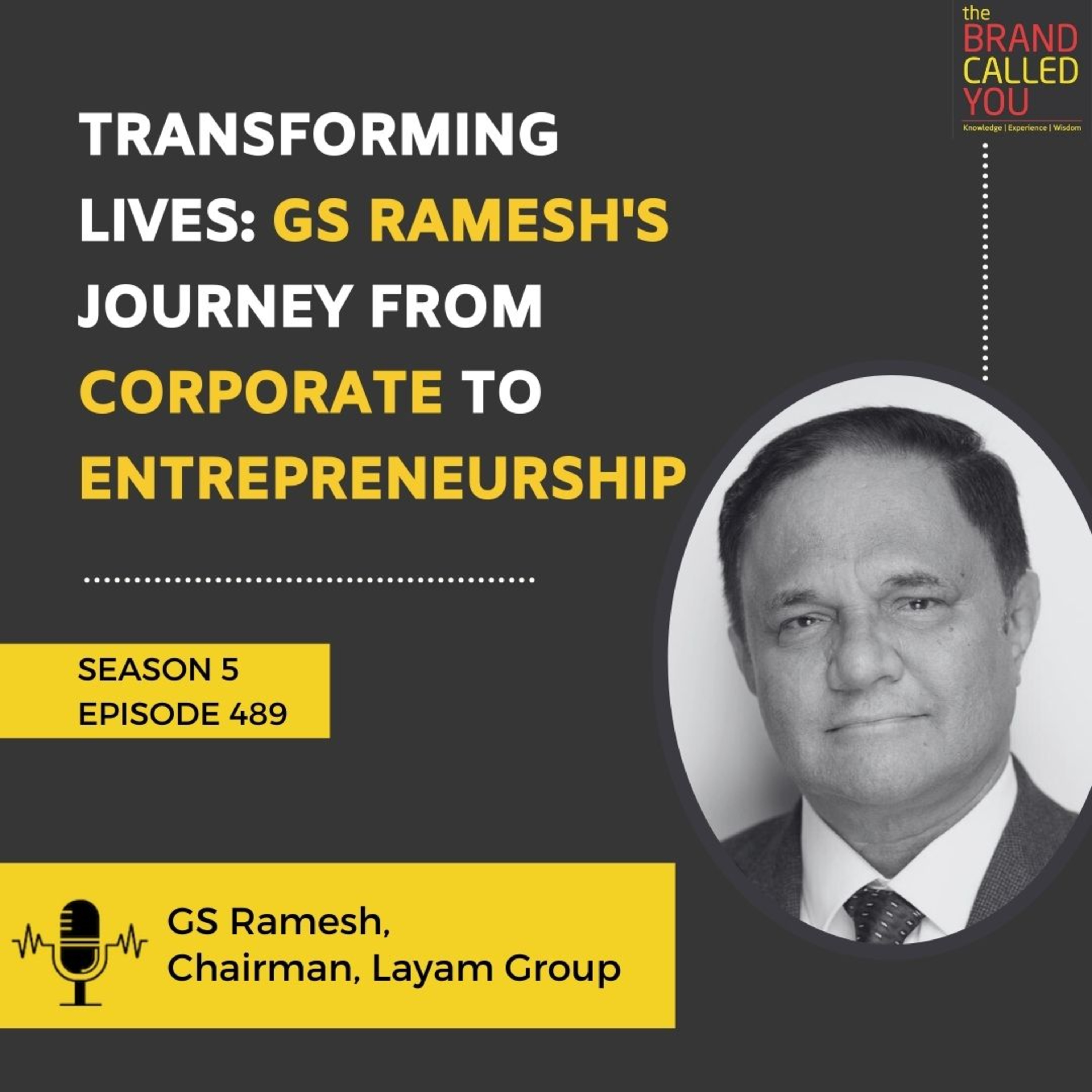 Transforming Lives: GS Ramesh's Journey from Corporate to Entrepreneurship | GS Ramesh, Chairman, Layam Group