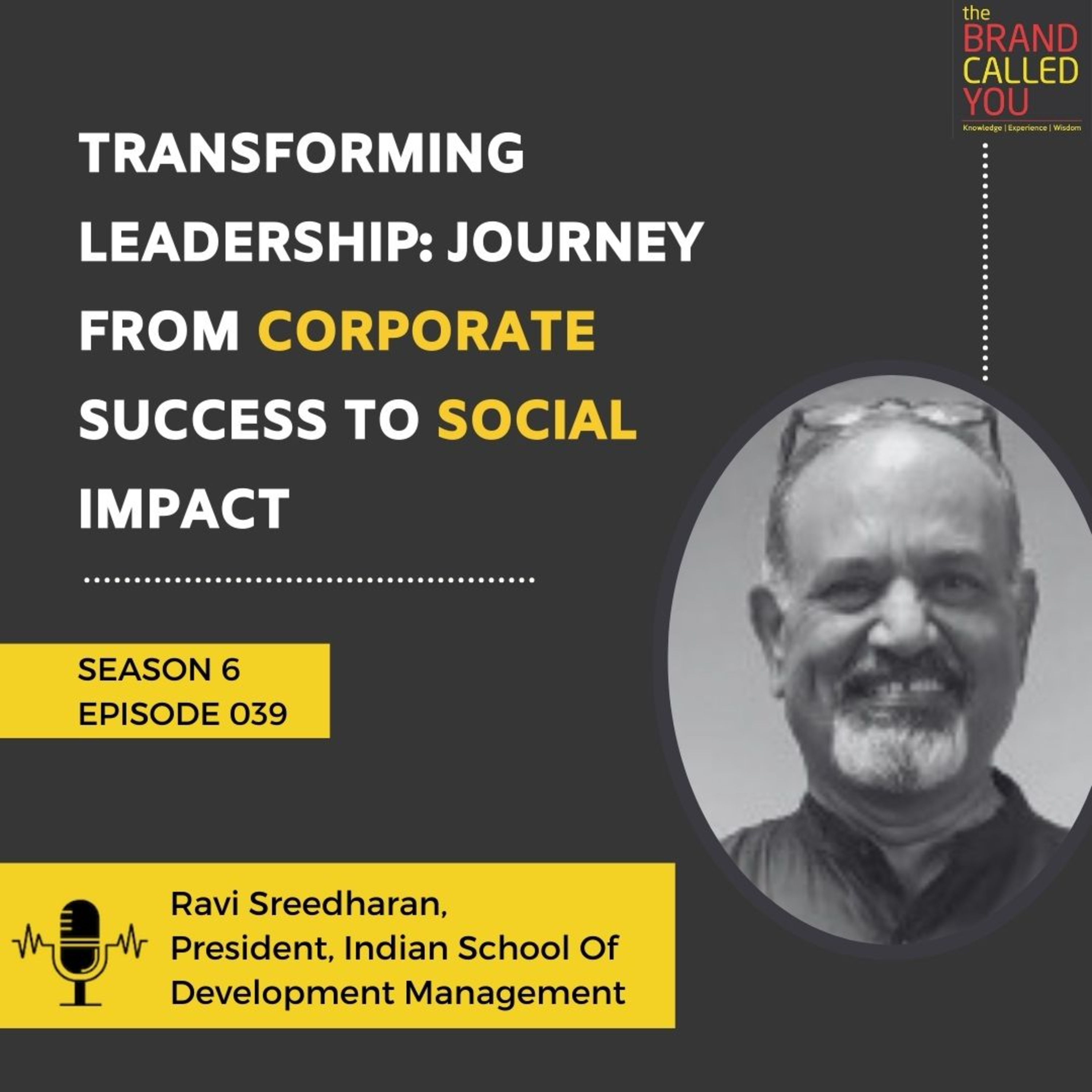 Transforming Leadership: Journey from Corporate Success to Social Impact | Ravi Sreedharan, President, Indian School Of Development Management