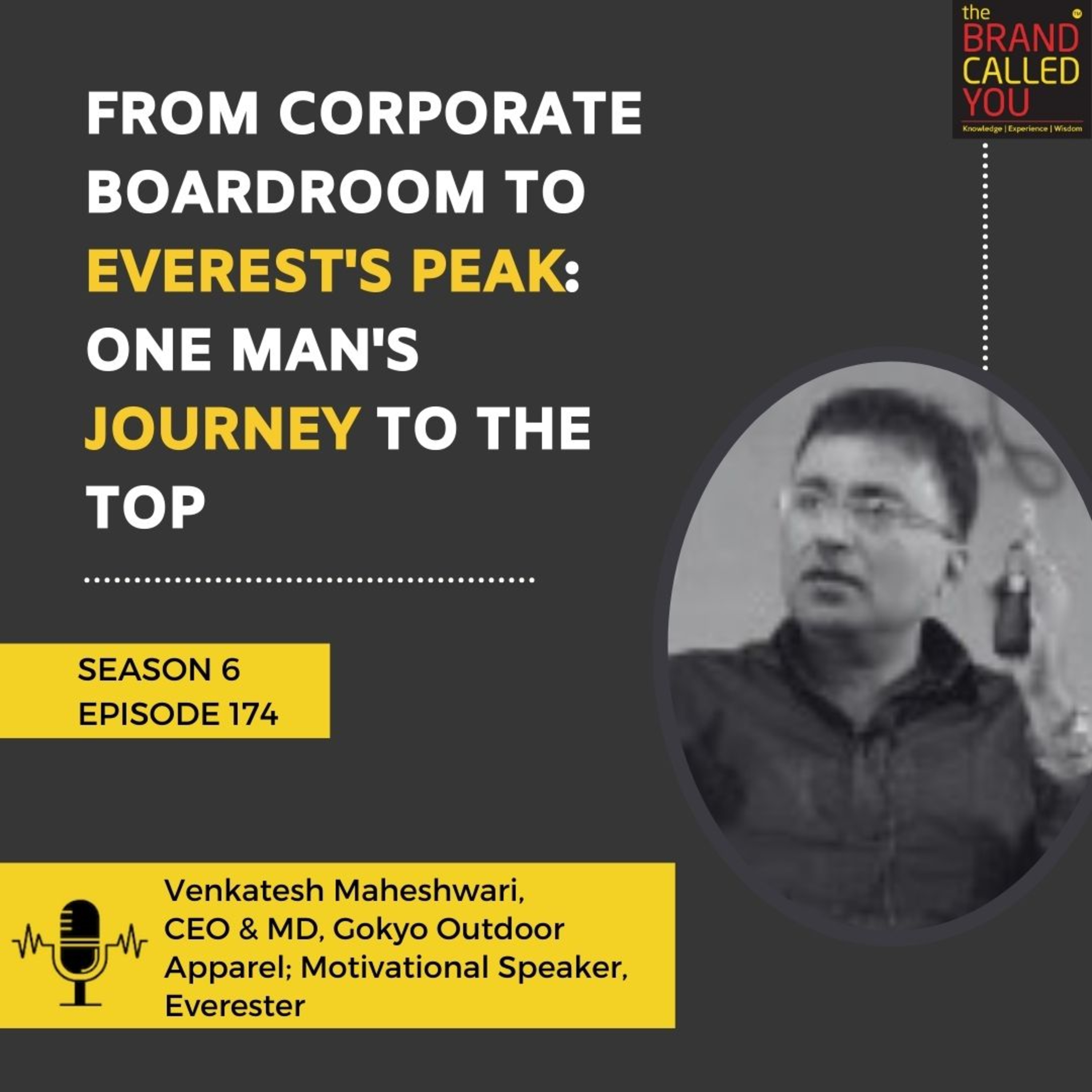 From Corporate Boardroom to Everest's Peak: One Man's Journey to the Top | Venkatesh Maheshwari, CEO & MD, Gokyo Outdoor Apparel; Motivational Speaker, Everester