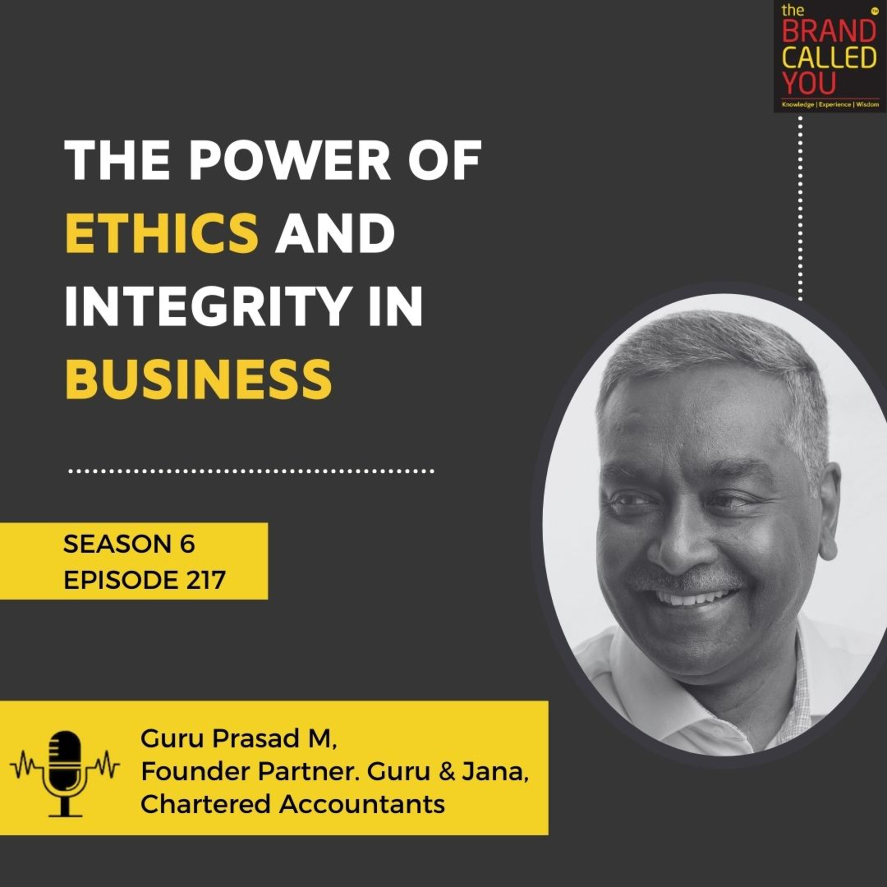 The Power of Ethics and Integrity in Business | Guru Prasad M. | Founder Partner. Guru & Jana, Chartered Accountants