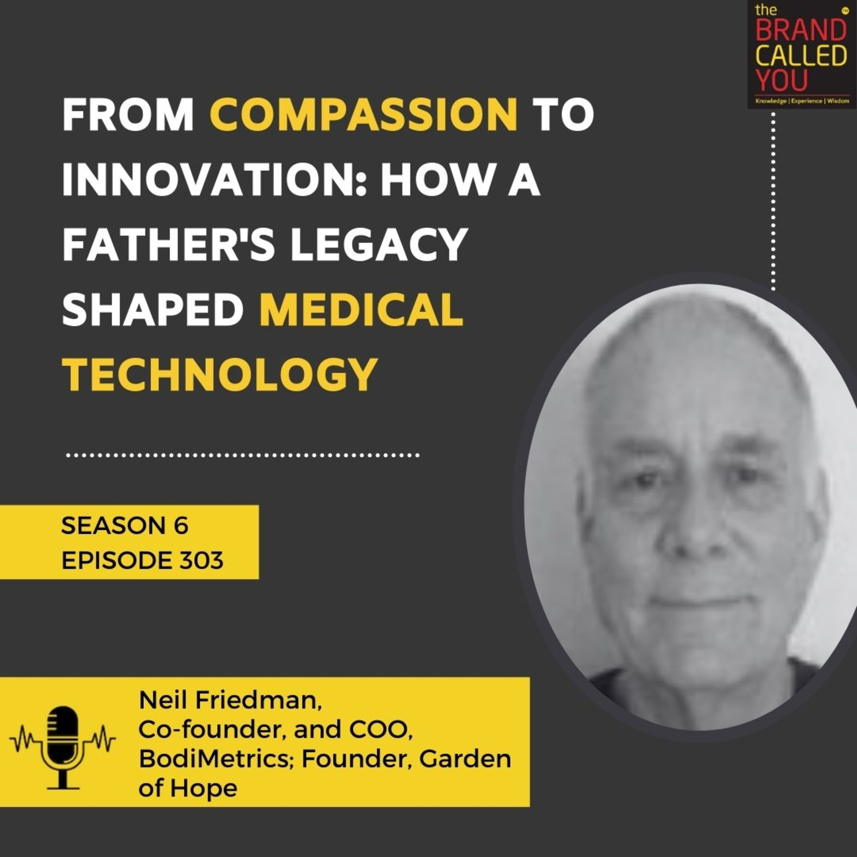 From Compassion to Innovation: How a Father's Legacy Shaped Medical Technology | Neil Friedman, Co-founder, and COO, BodiMetrics; Founder, Garden of Hope