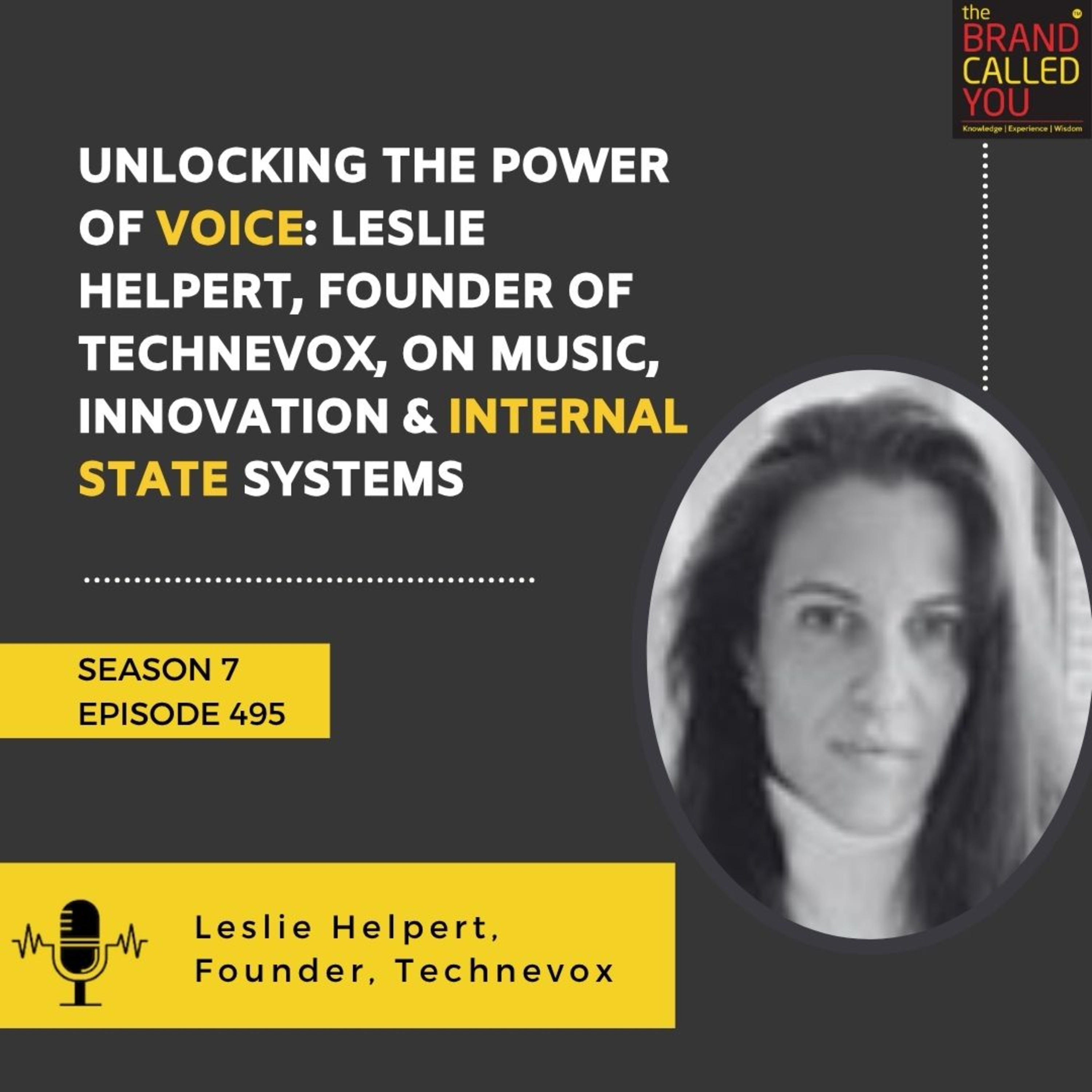  Unlocking the Power of Voice: Leslie Helpert, Founder of Technevox, on Music, Innovation & Internal State Systems 