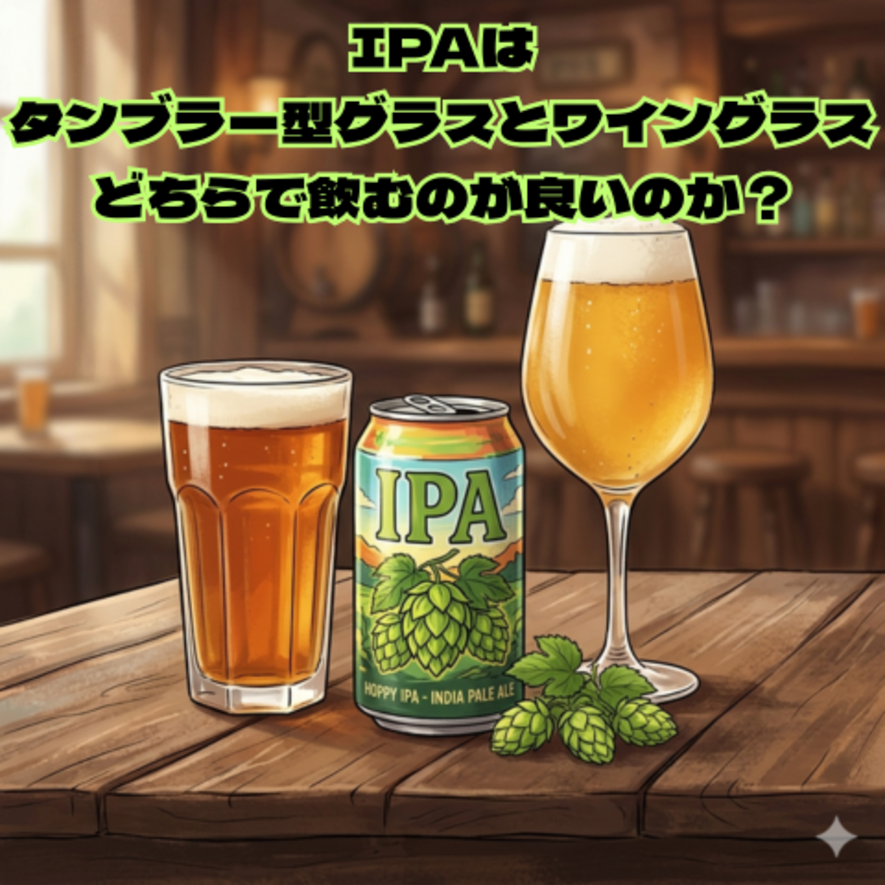 IPAはタンブラー型グラスとワイングラス、どちらで飲むのが良いのか？ episode artwork
