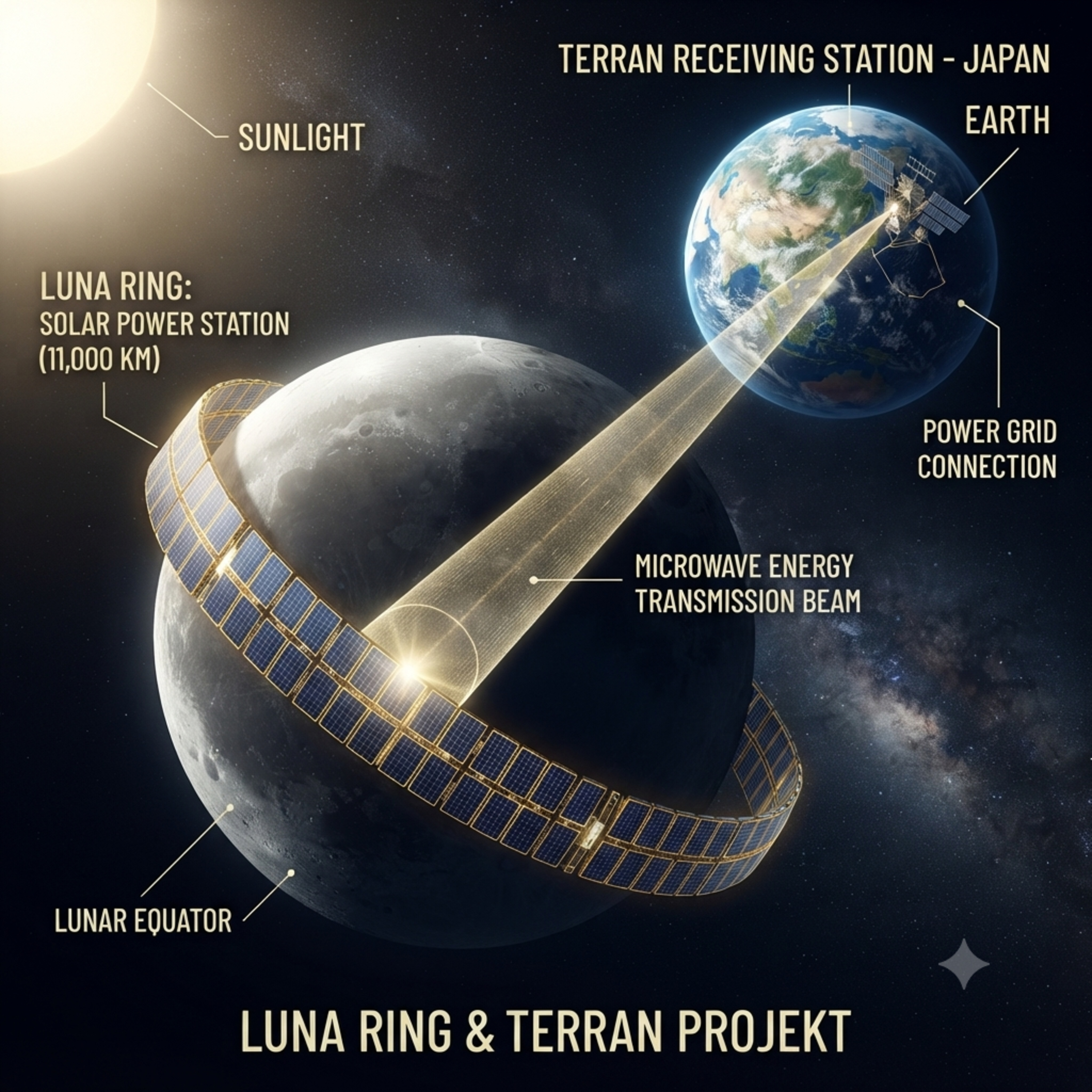# 332 Luna Ring Postavia Japonci na Mesiaci gigantický solárny prstenec episode artwork