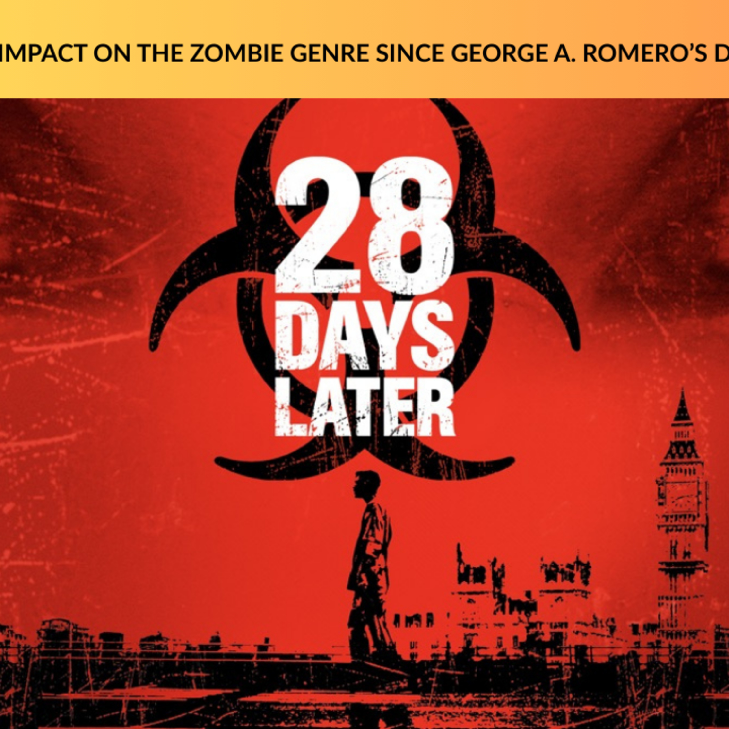 28 DAYS LATER - MOVIE REVIEW
