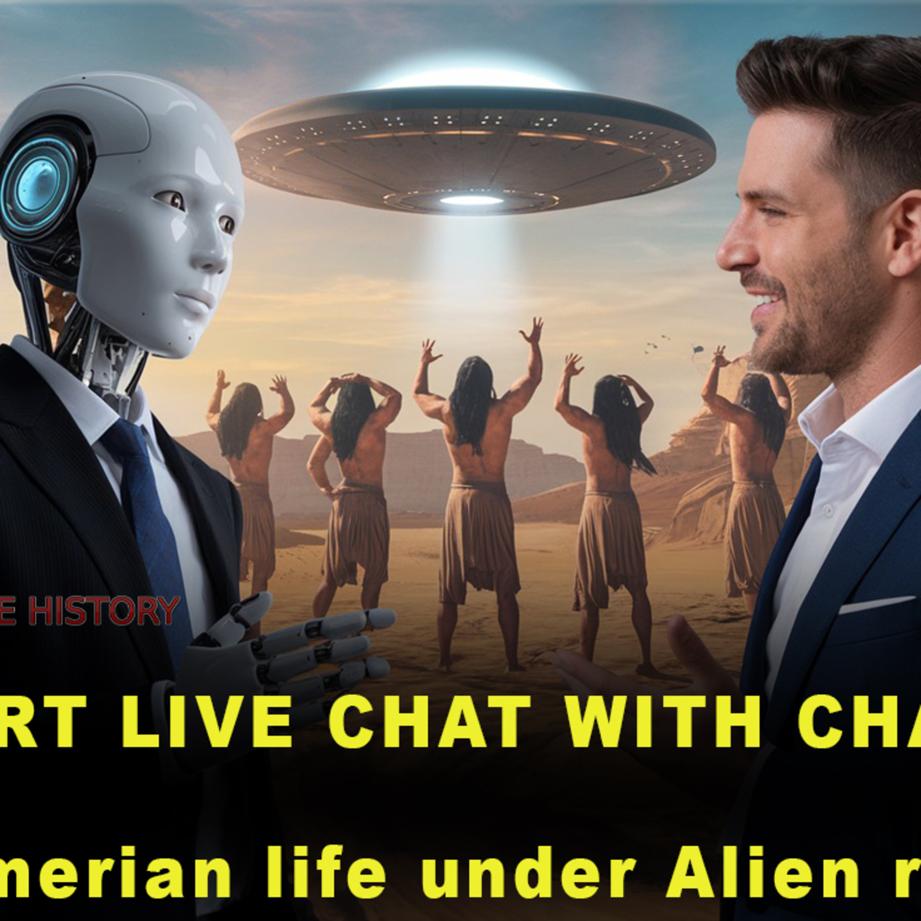 Sumerian life under Alien rule! Anunnaki live chat with ChatGPT episode artwork