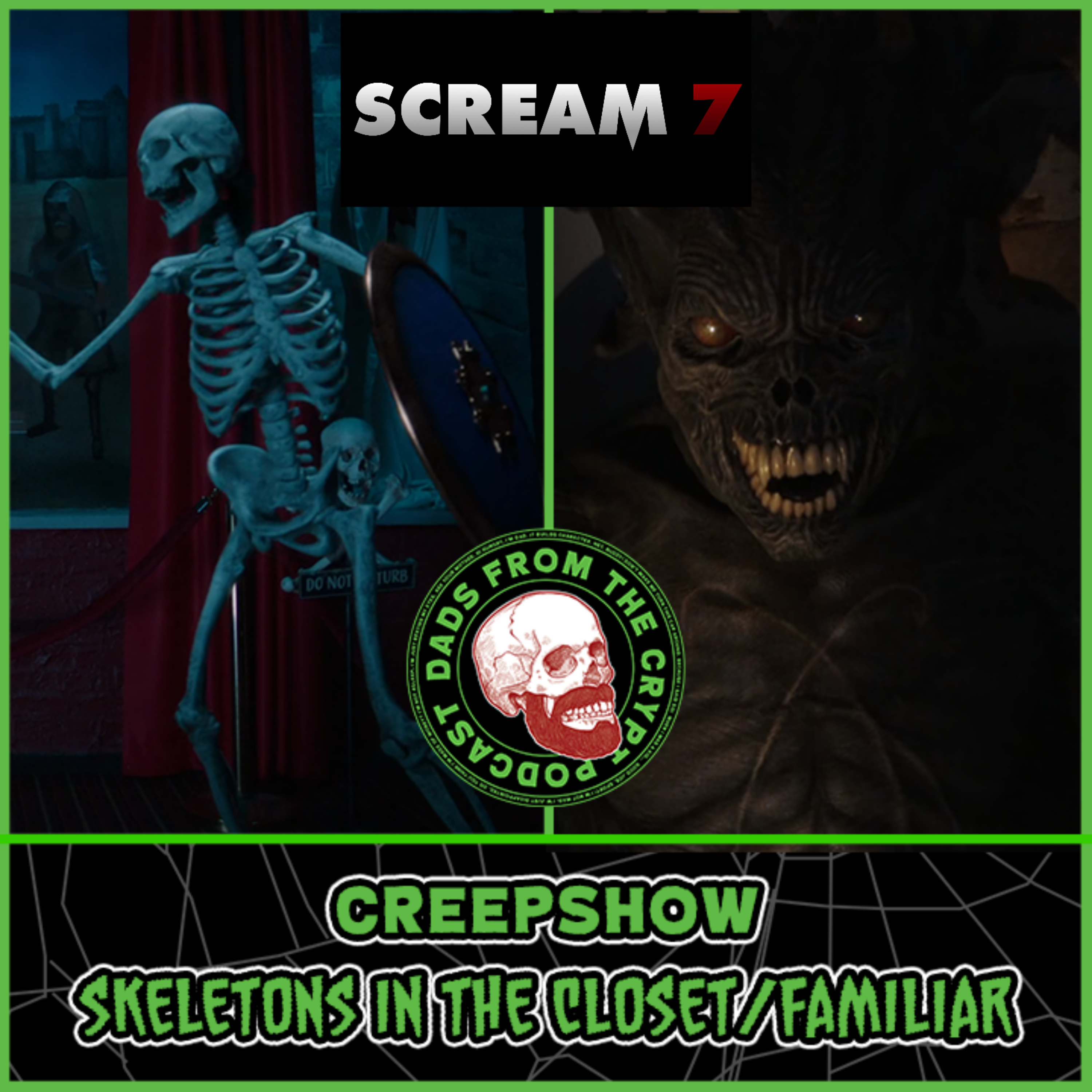 "Skeletons in the Closet/Familiar" (Creepshow S3 Ep2) Review + Scream 7 Talk with Allison from the Who's There? Podcast