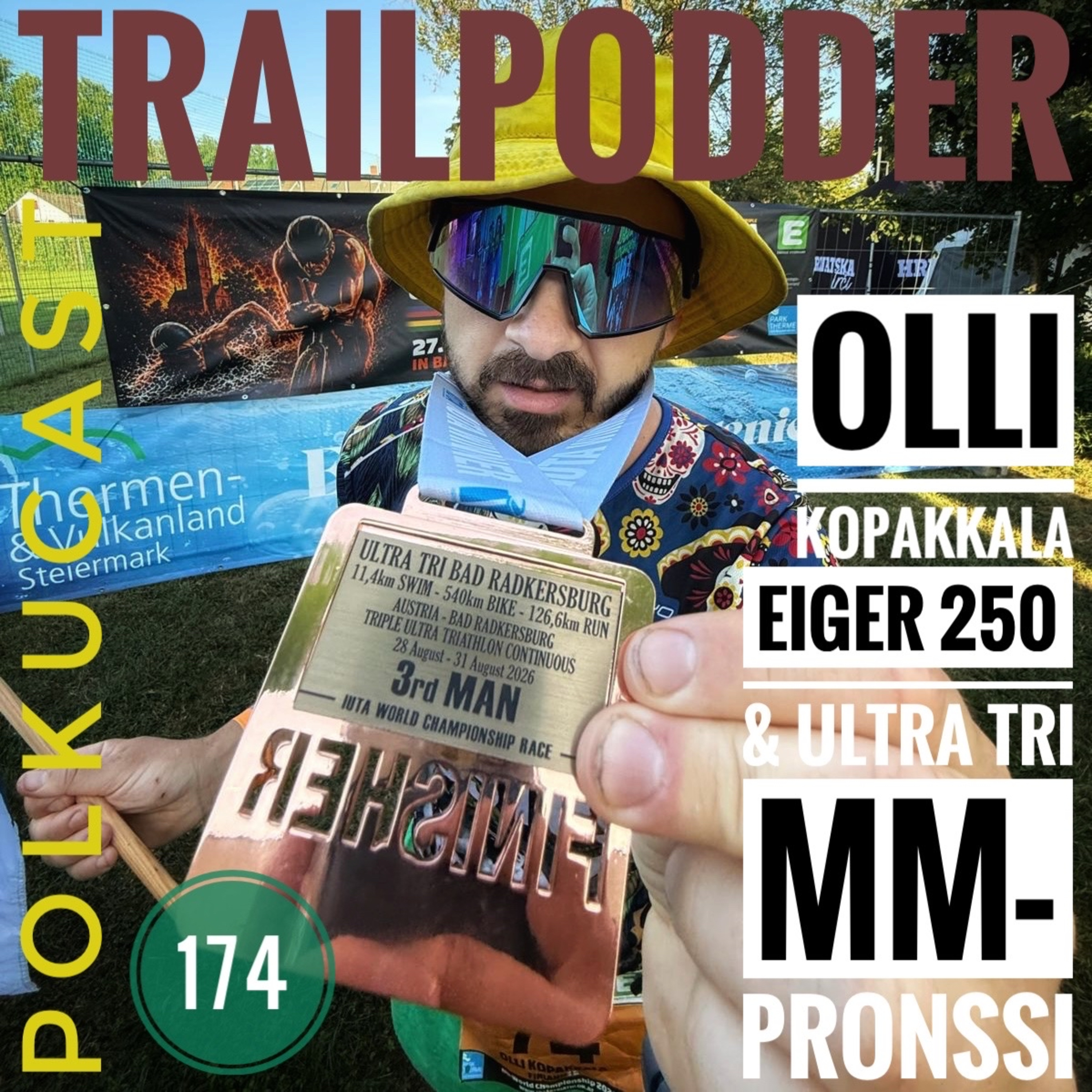 Trailpodder polkucast 174 - Olli Kopakkala: Eiger 250 & Ultra Tri MM-pronssi