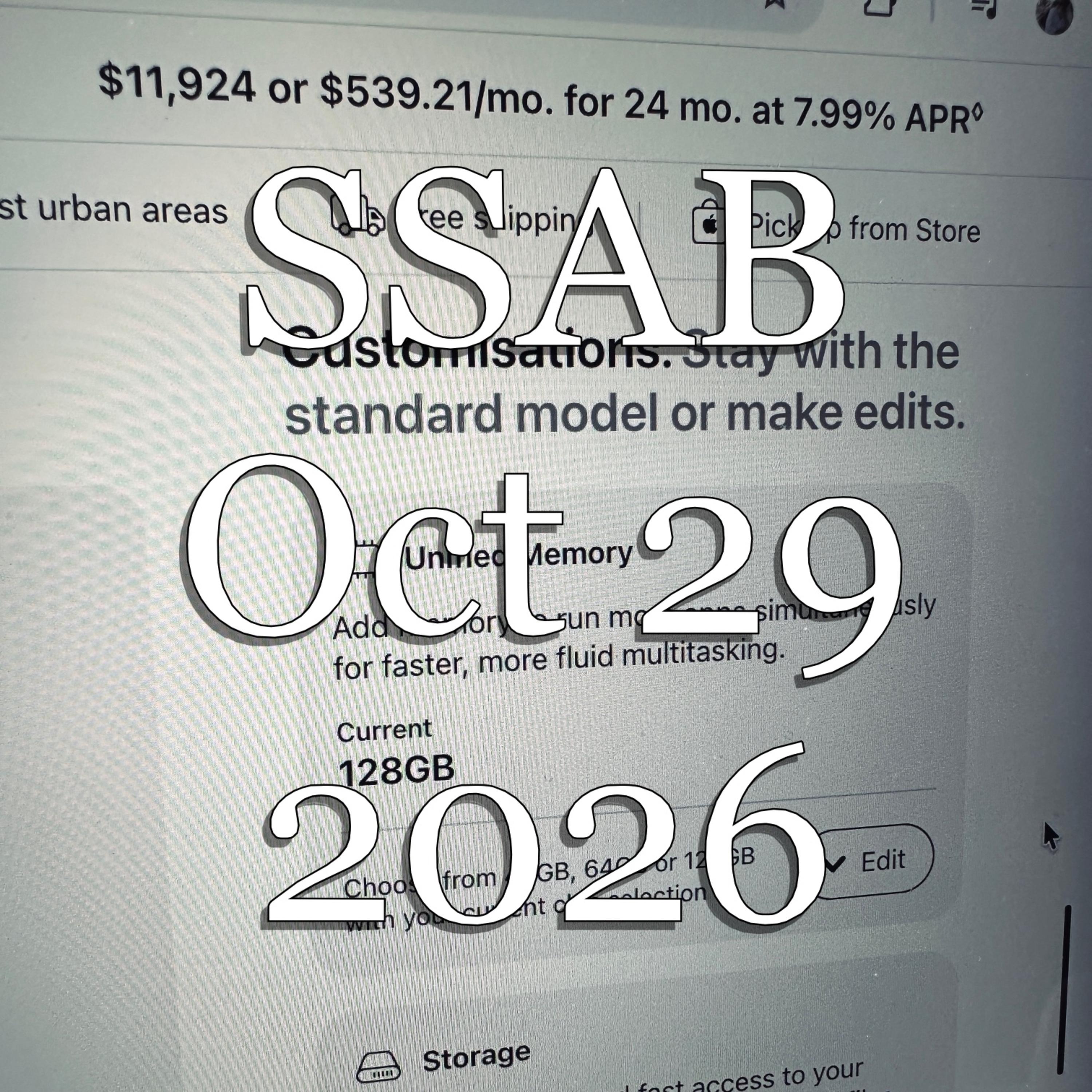 SSAB - October 29, 2026