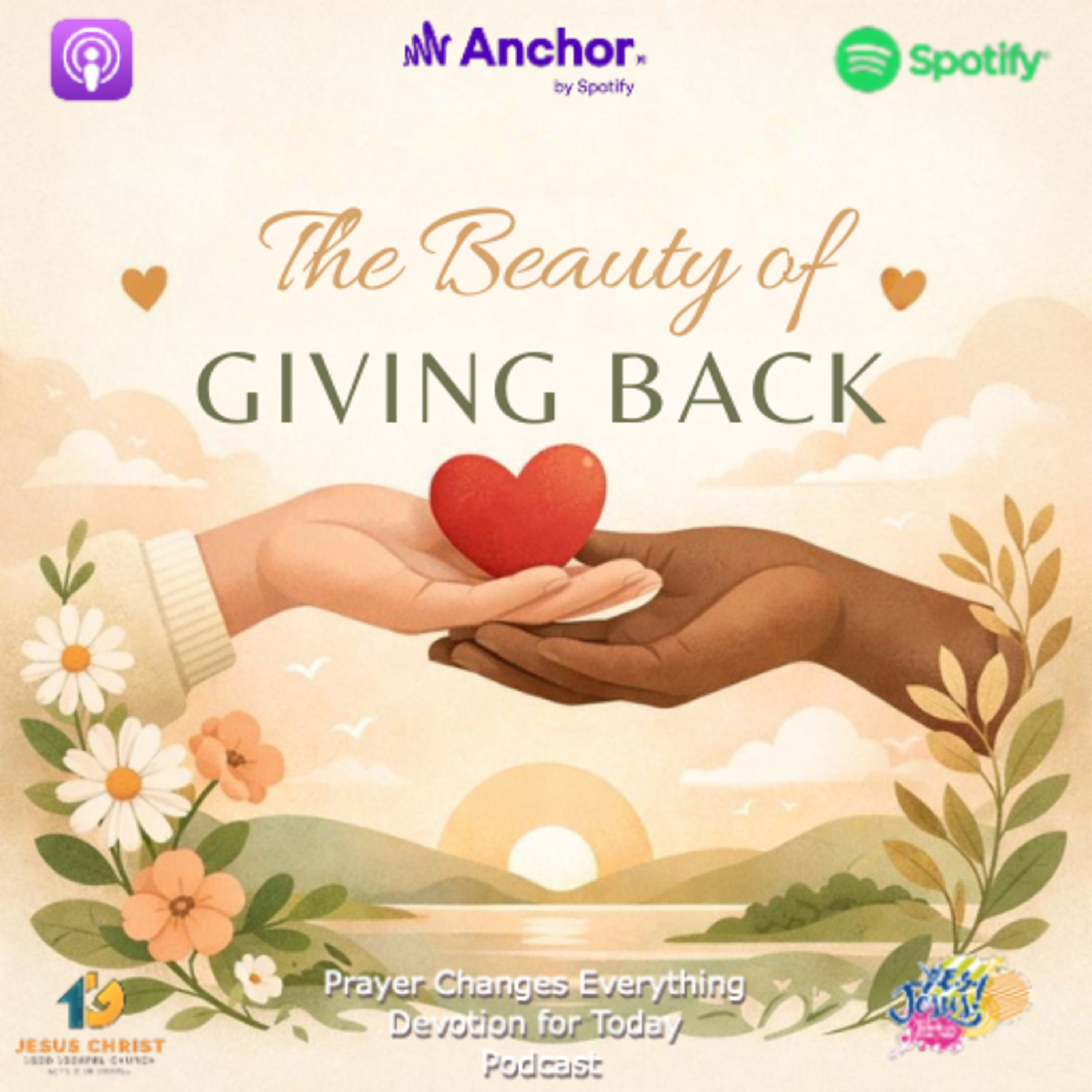 “The Beauty of Giving Back” episode artwork