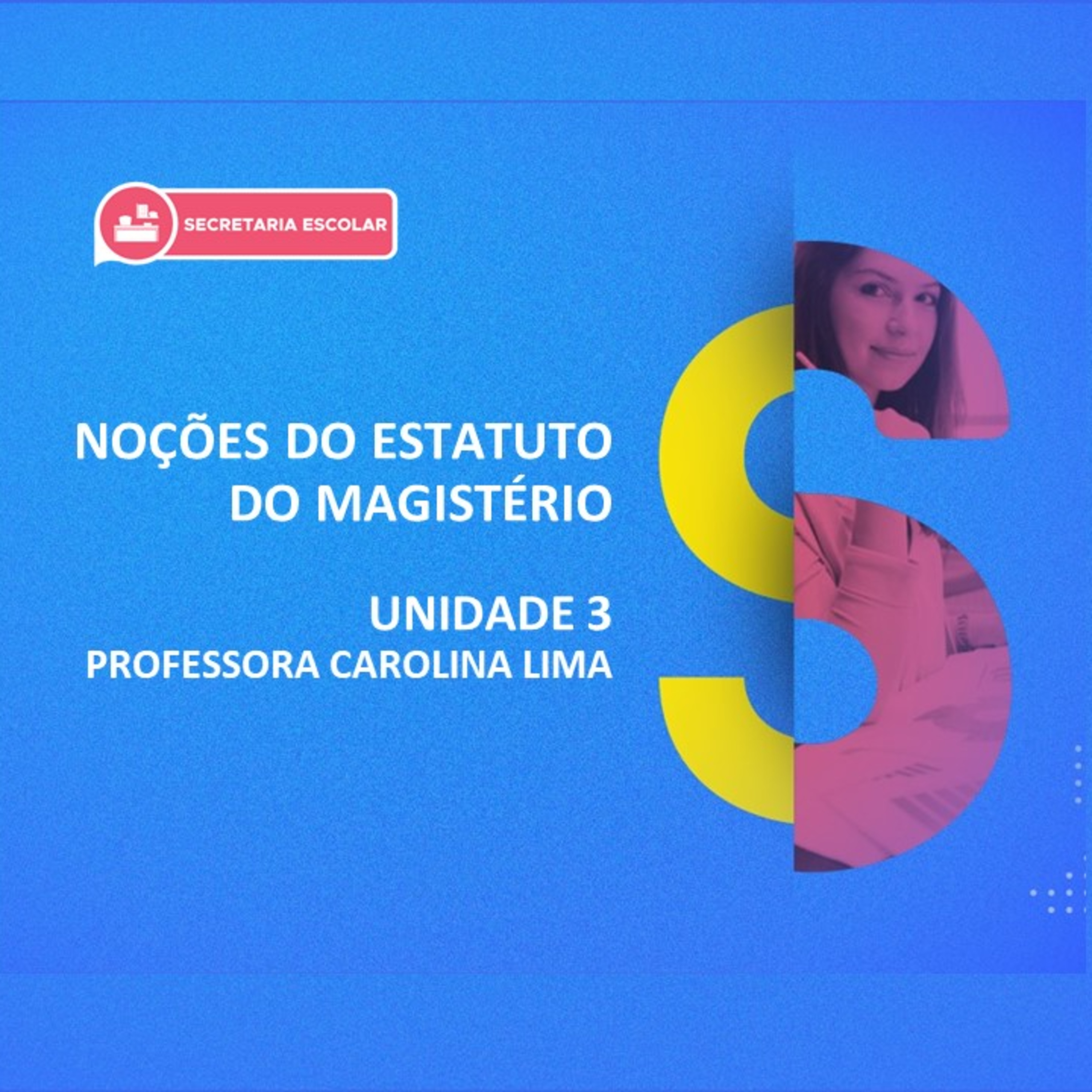 CURSO TÉCNICO EM SECRETARIA ESCOLAR | NOÇÕES DO ESTATUTO DO MAGISTÉRIO | UNIDADE 3