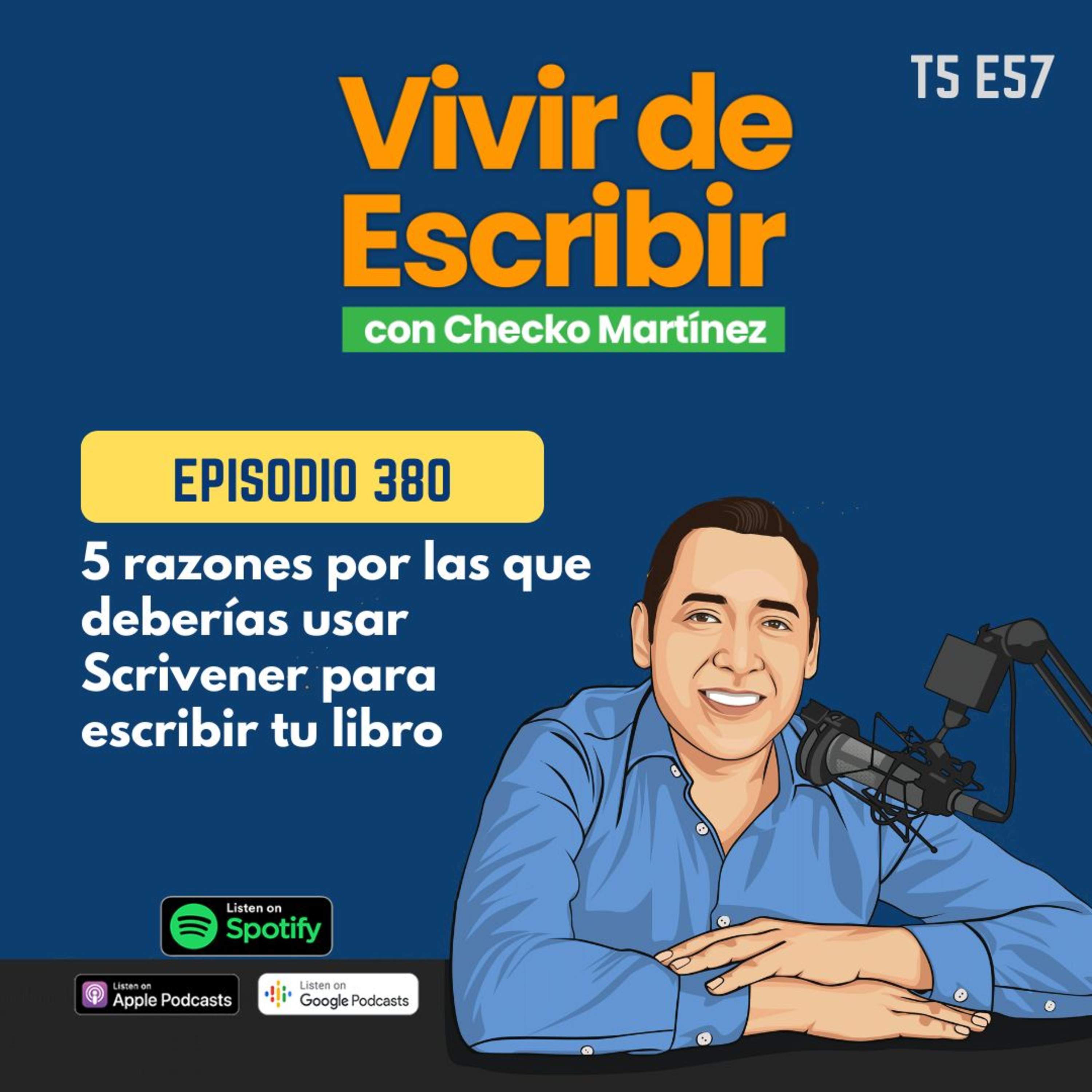 5.57 - 5 razones por las que deberías usar Scrivener para escribir tu libro episode artwork