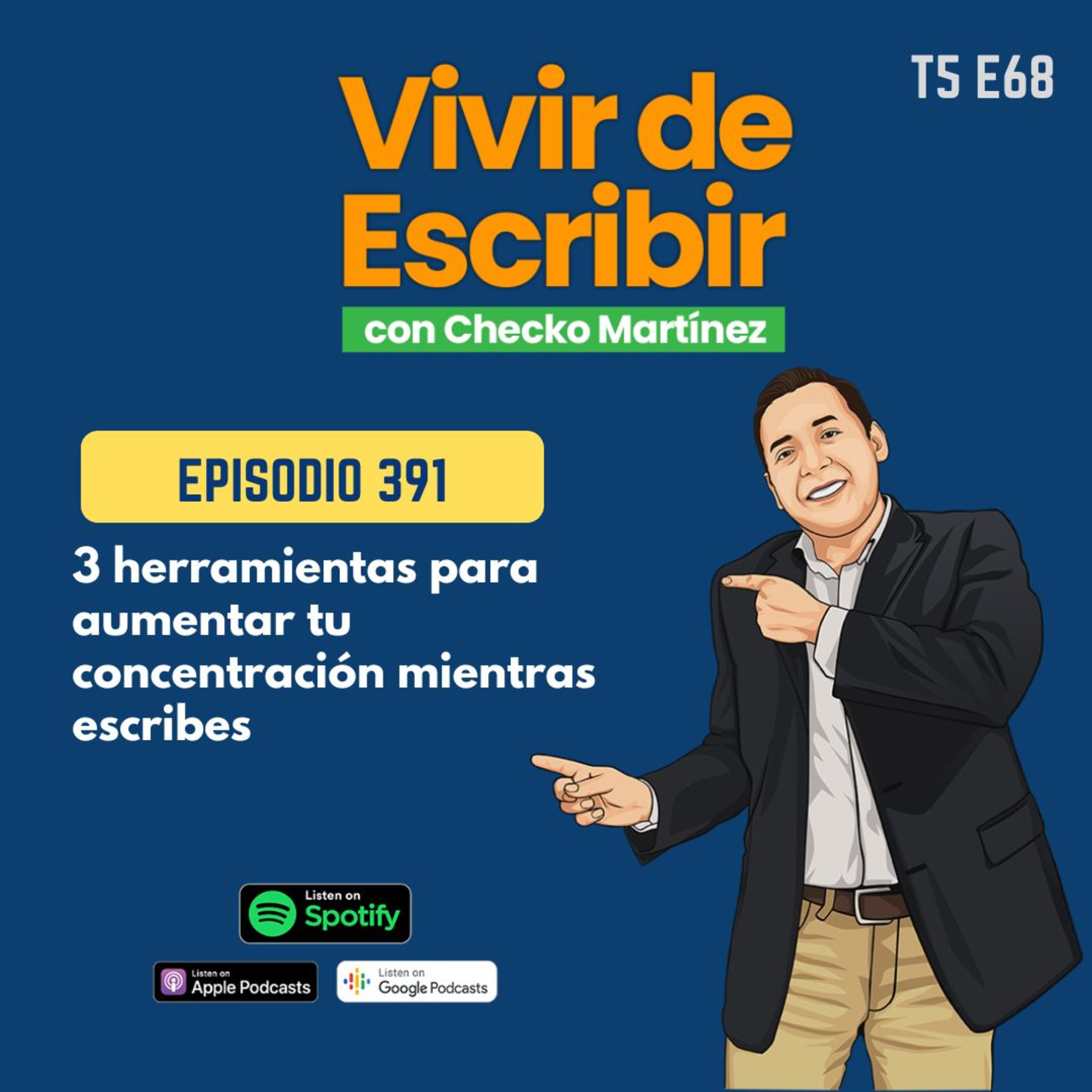 5.68 - 3 herramientas para aumentar tu concentración mientras escribes episode artwork