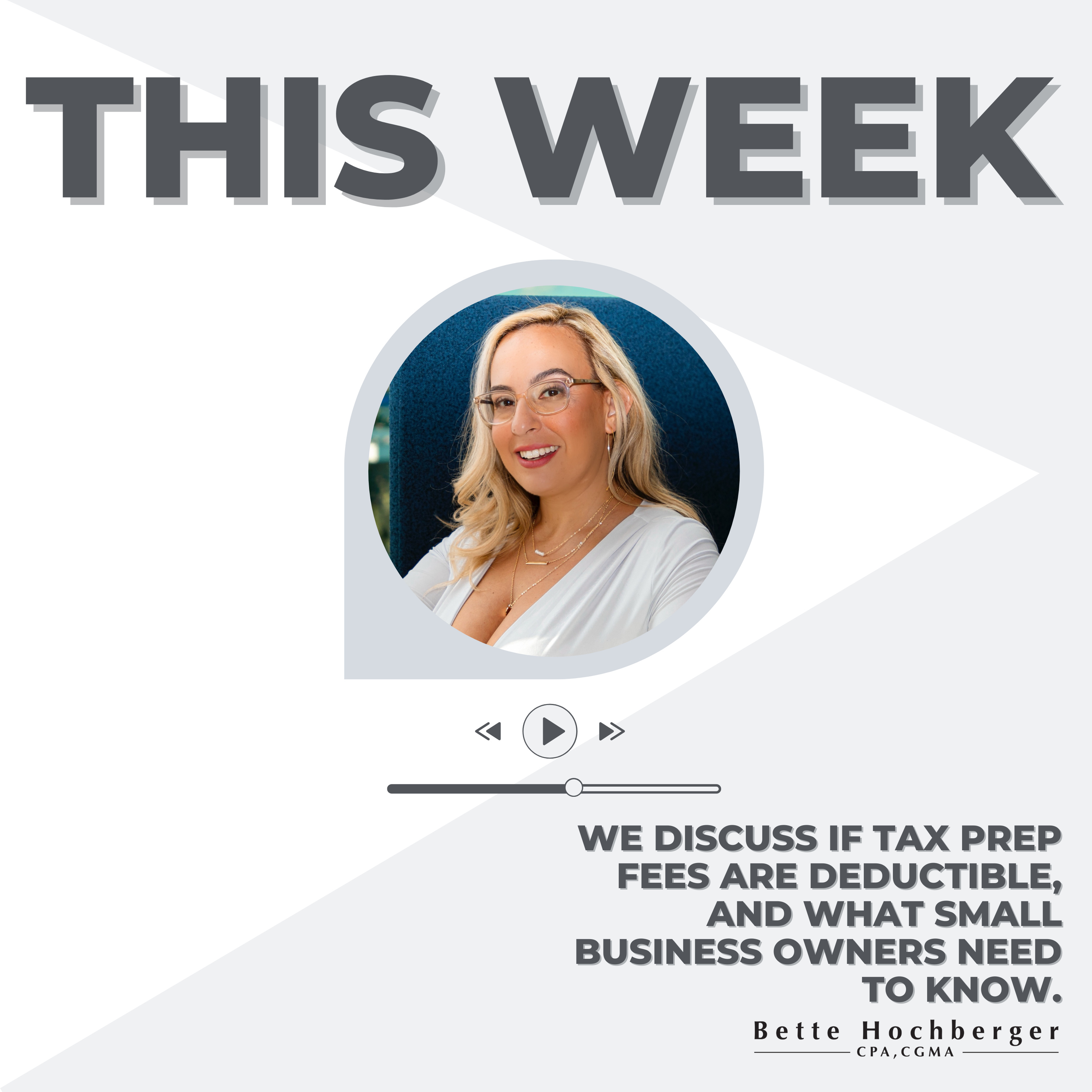 Are Tax Preparation Fees Deductible? What Small Business Owners Need to Know episode artwork
