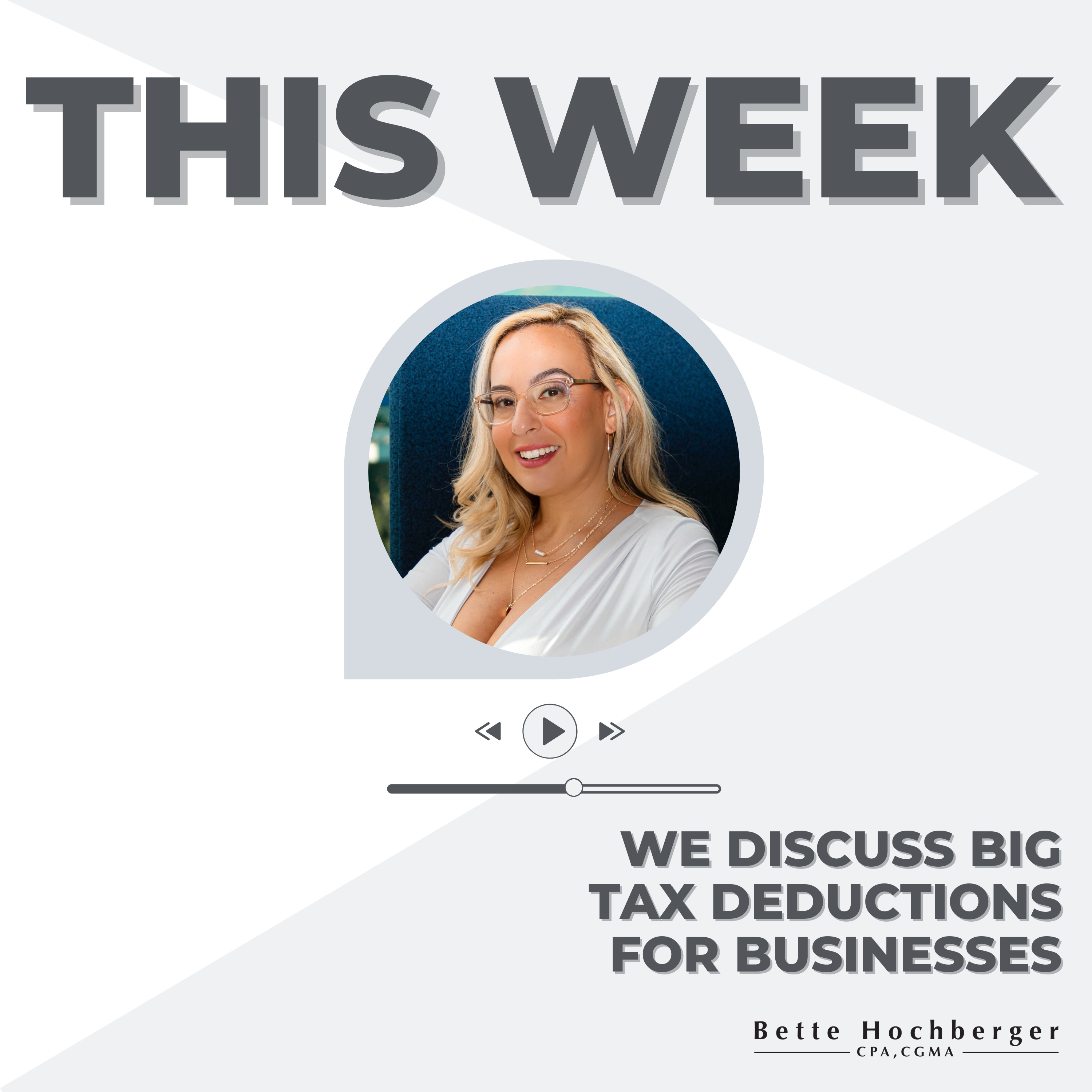 Big Tax Deductions for Businesses episode artwork