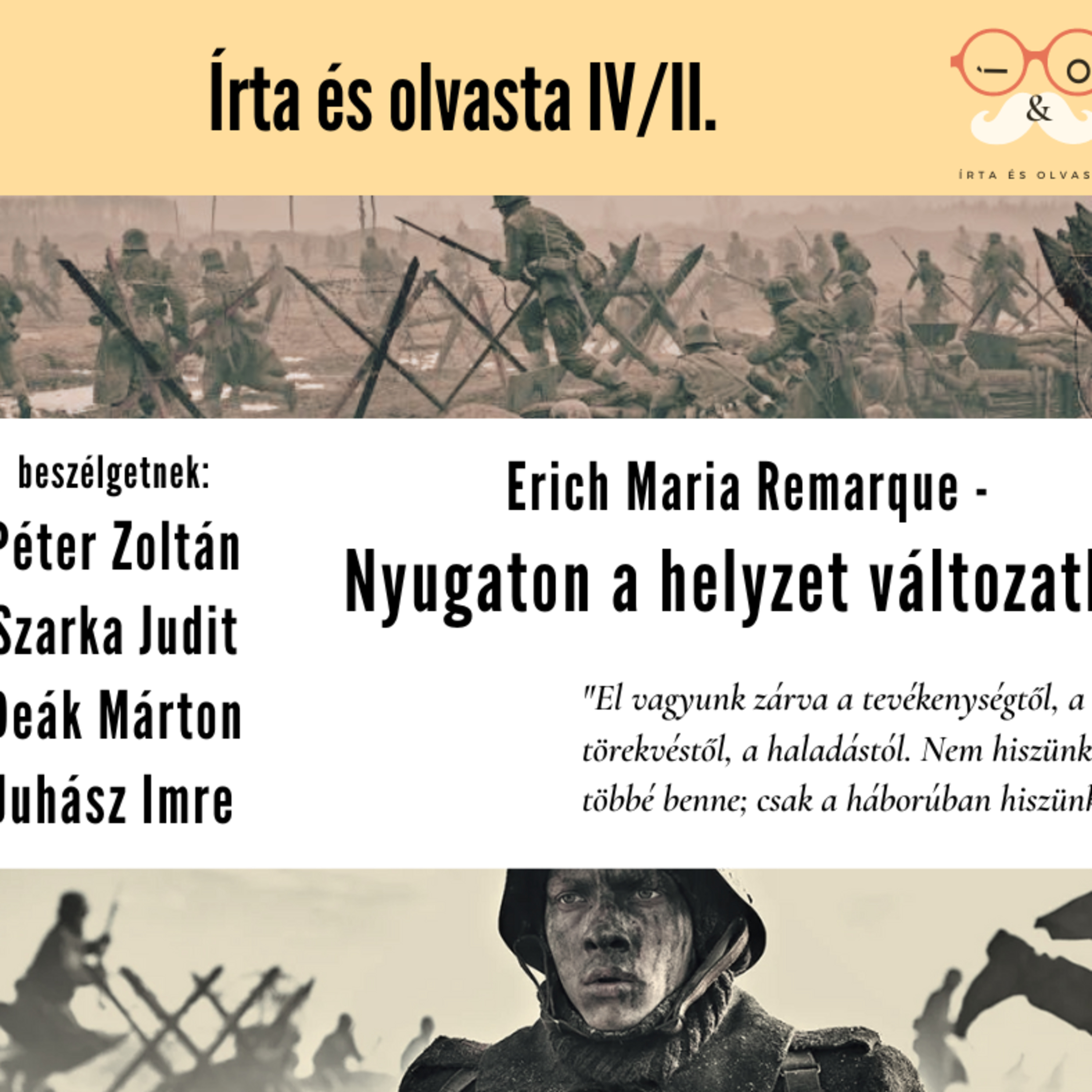Remarque - Nyugaton a helyzet változatlan, Írta és olvasta S04E02 episode artwork