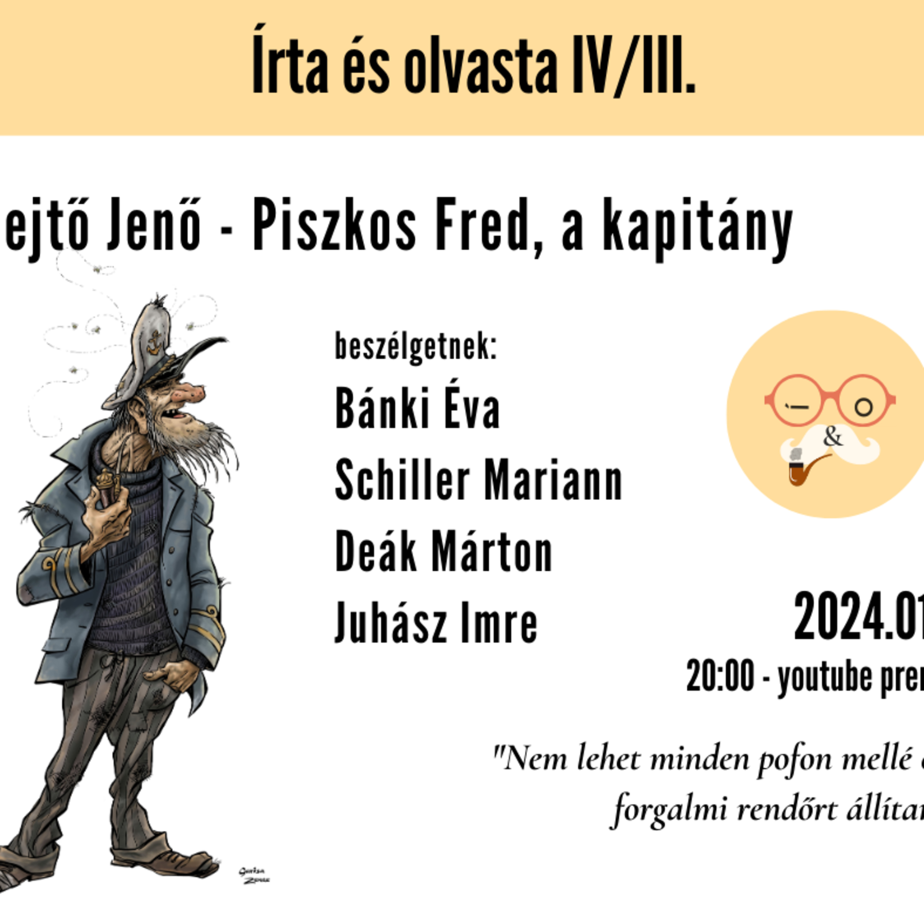 Rejtő Jenő, Piszkos Fred, a kapitány - Írta és olvasta S04E03 episode artwork