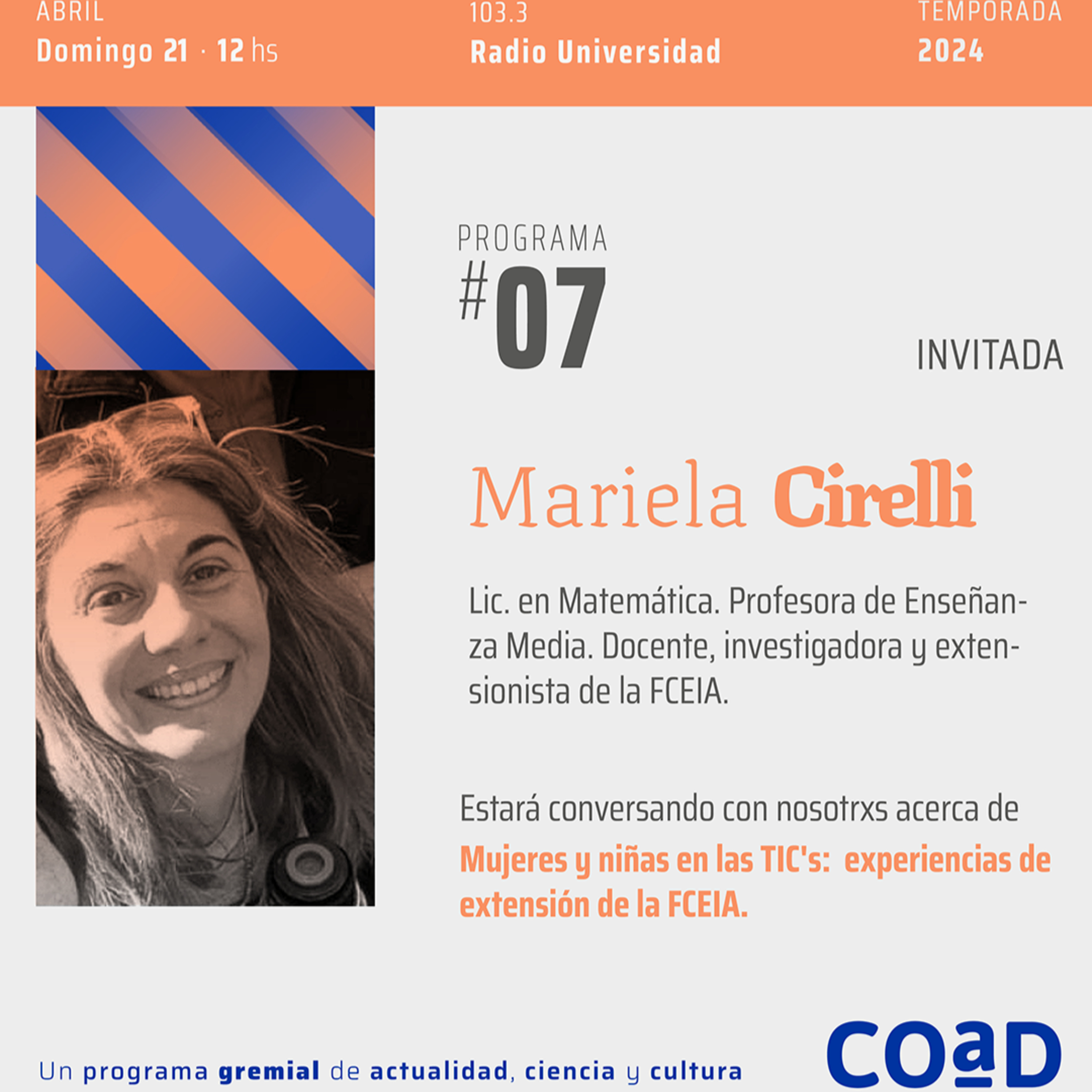 Mujeres y niñas en las TICs: experiencias de extensión en la FCEIA | Mariela Cirelli y Natalia Colussi  episode artwork