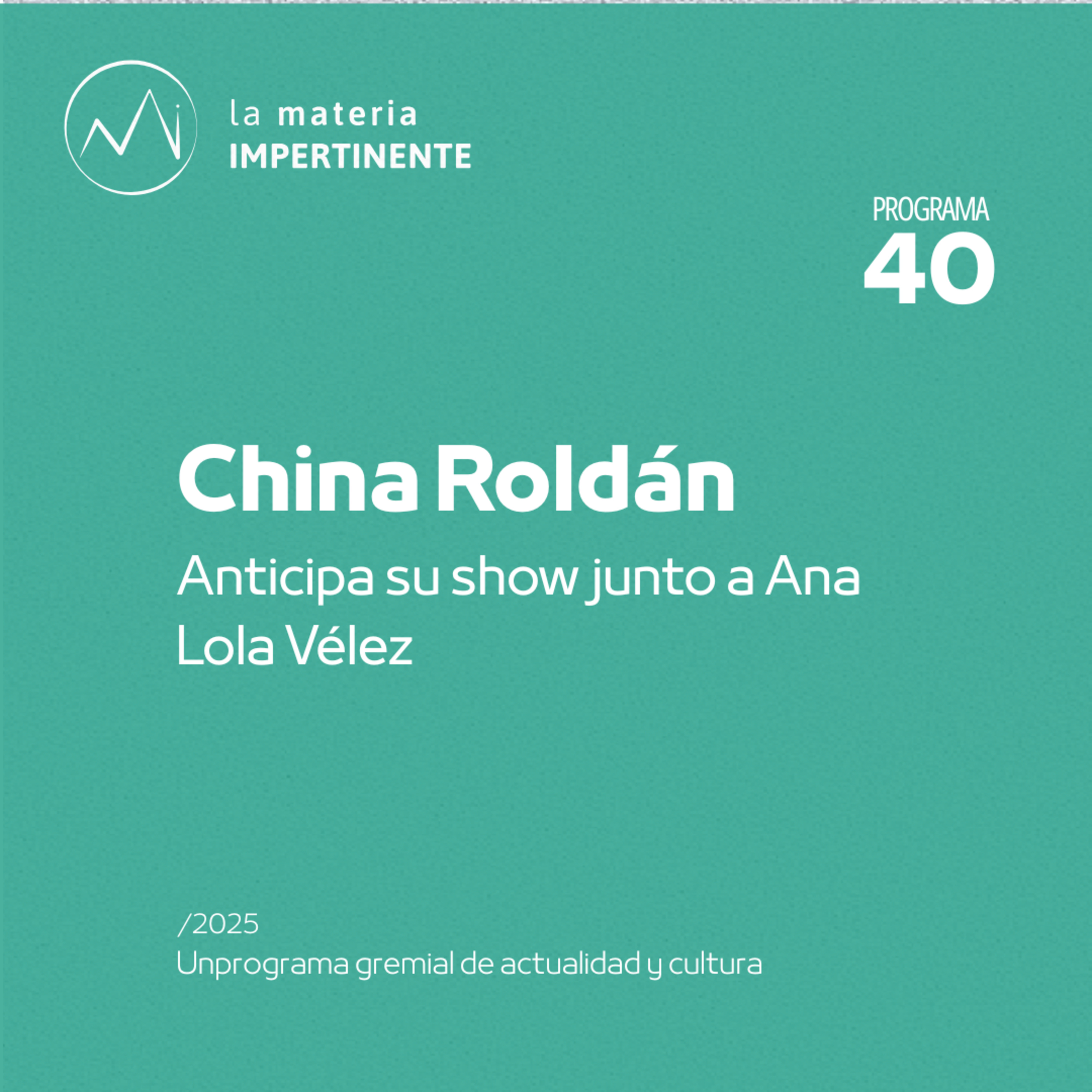 Música | Entrevista a la China Roldán episode artwork