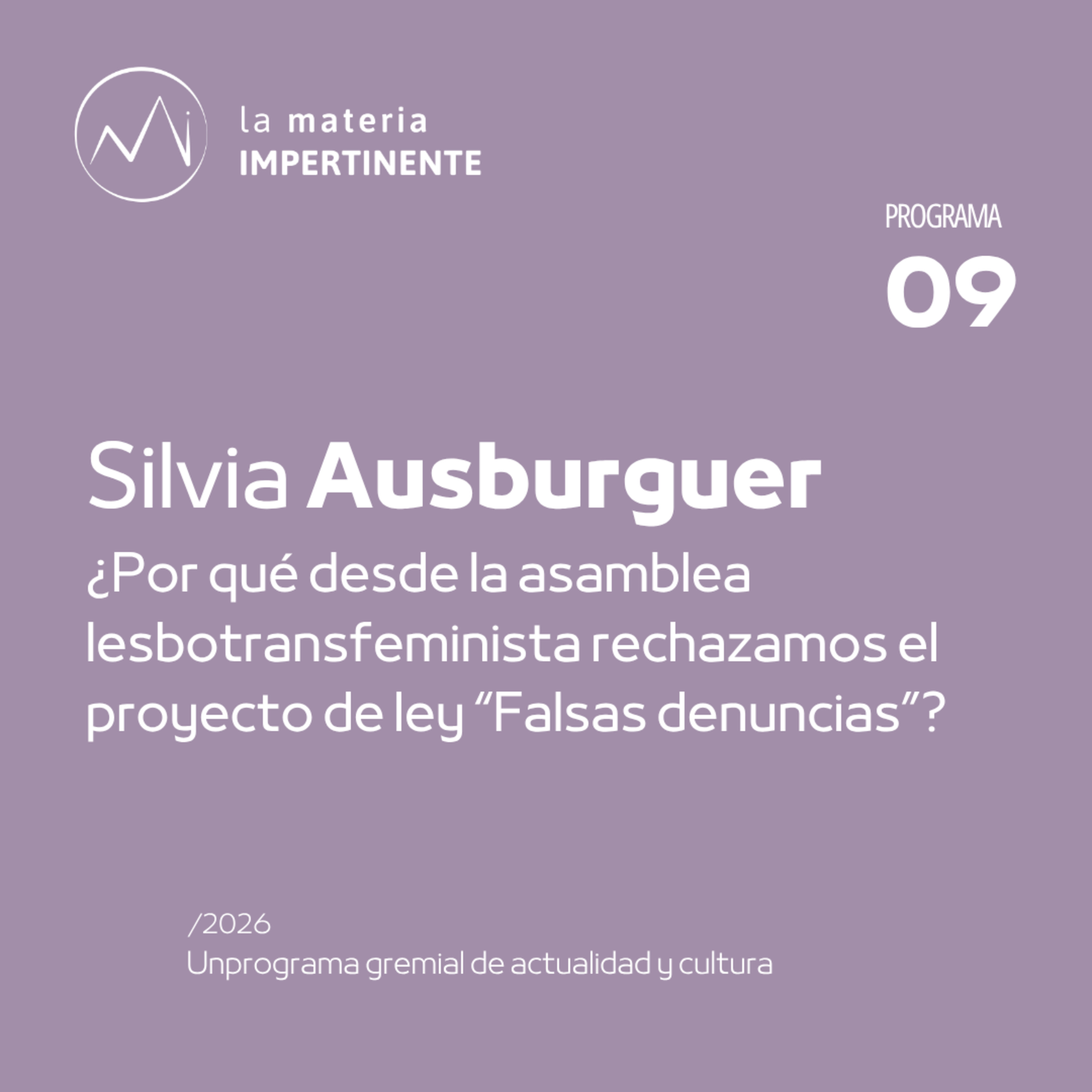 Género | Entrevista a Silvia Augsburguer episode artwork
