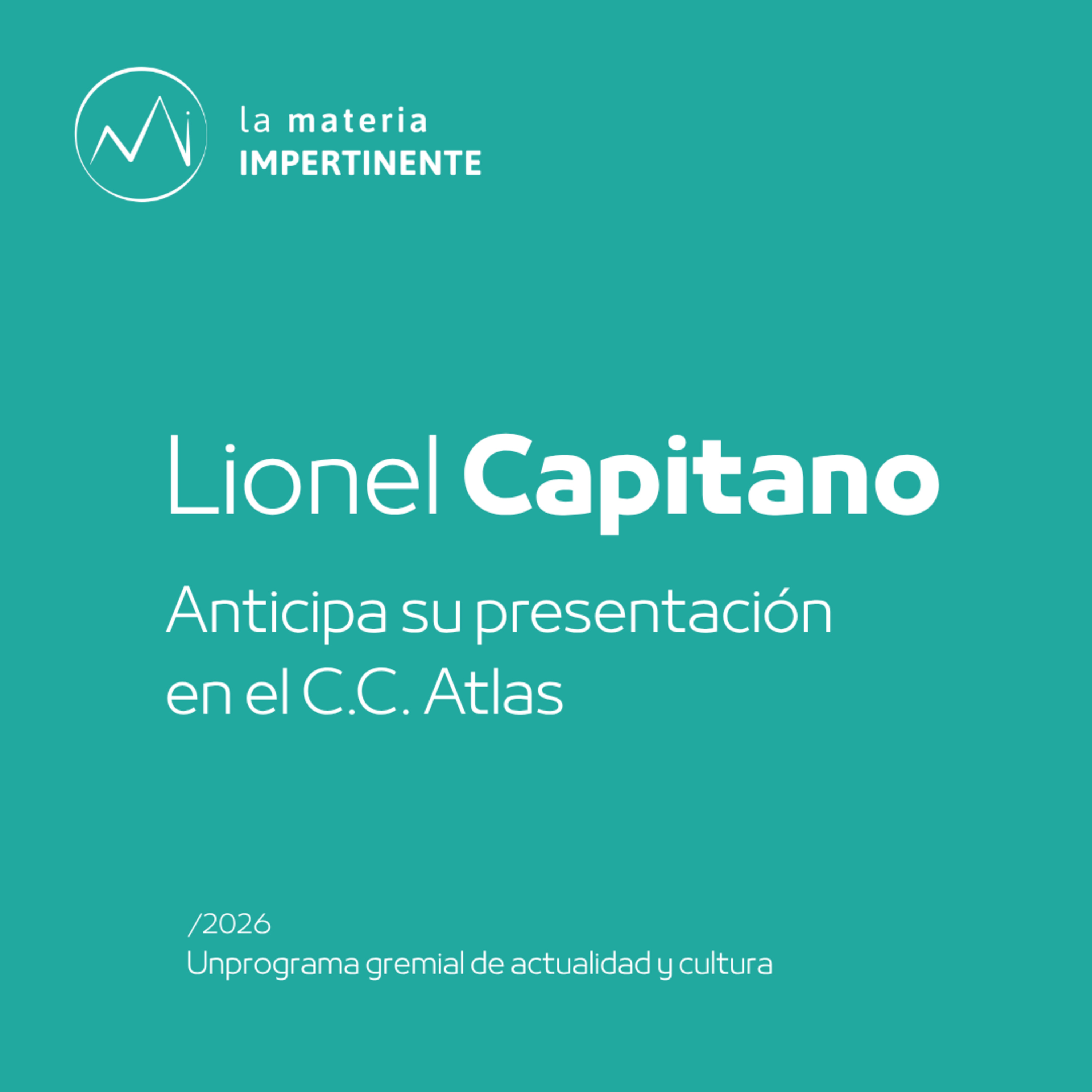Agenda Cultural | Conversamos con Leonel Capitano episode artwork