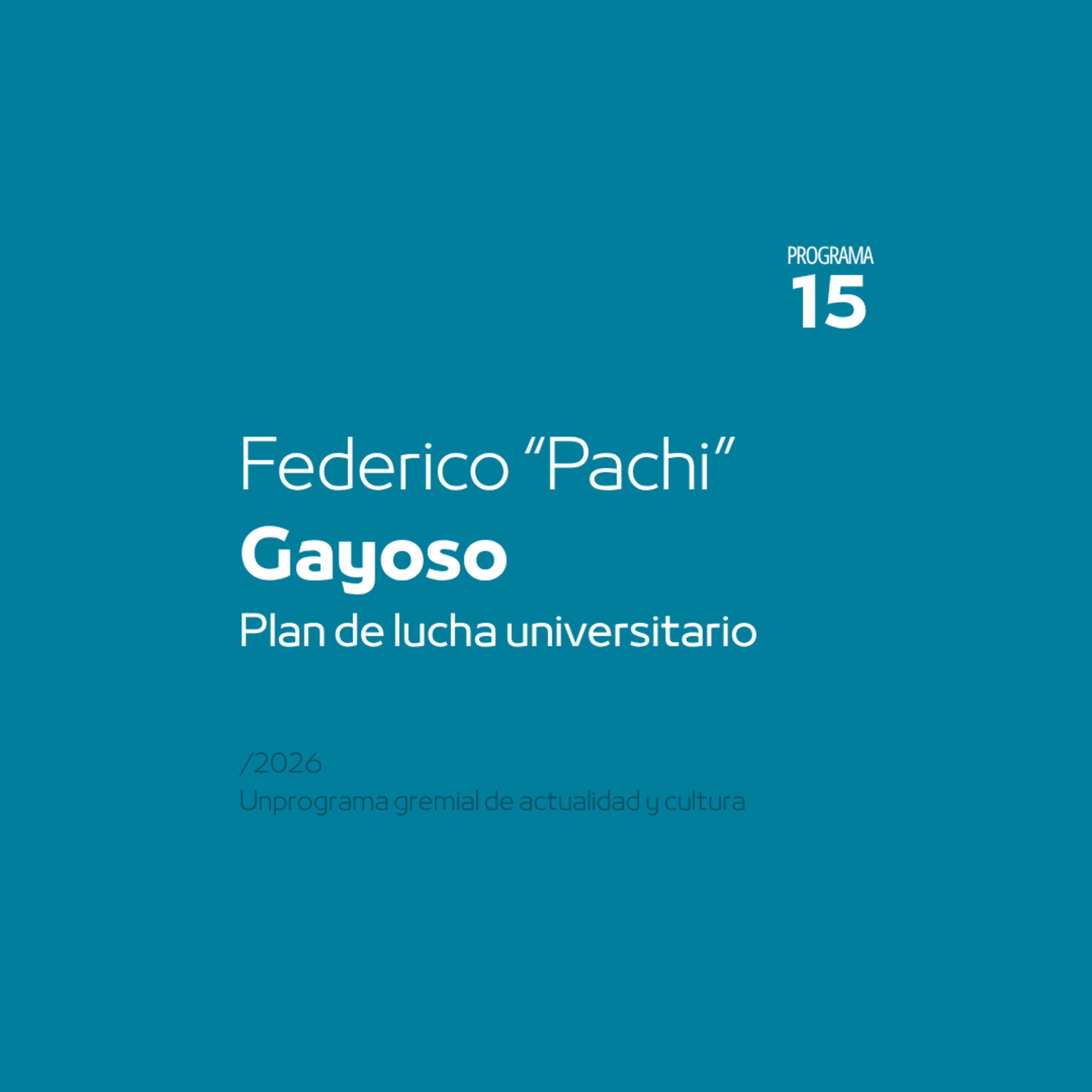 #Gremial | Entrevista a Pachi Gayoso episode artwork