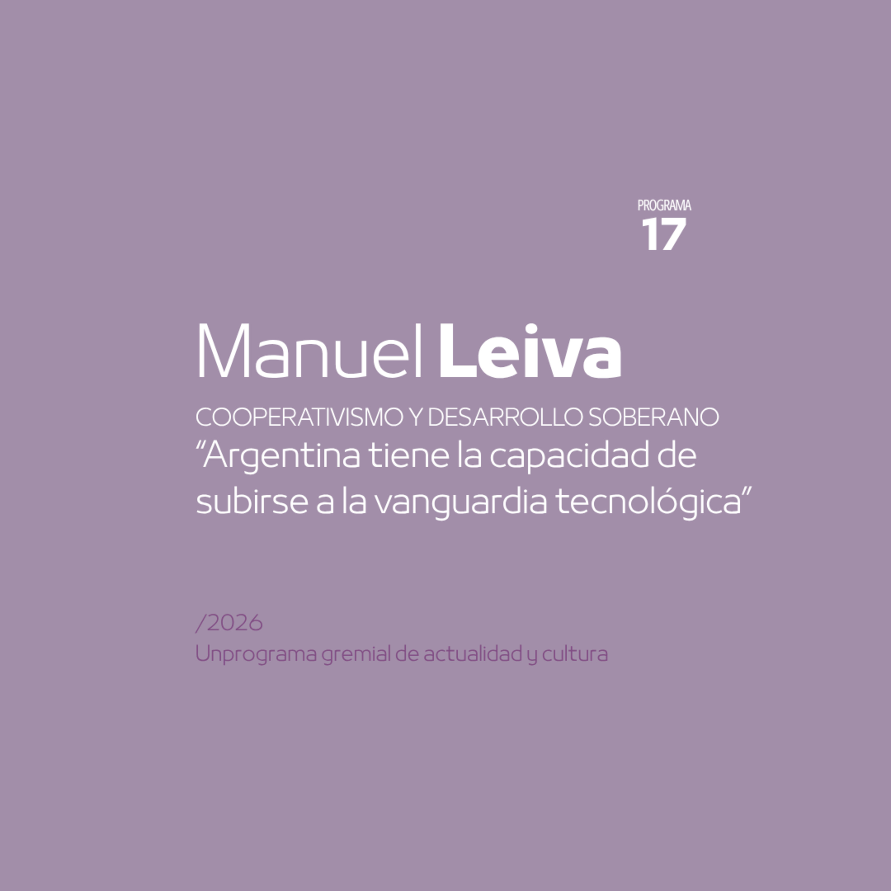 Cooperativas Tecnológicas Argentinas | Entrevista a Manuel Leiva  episode artwork